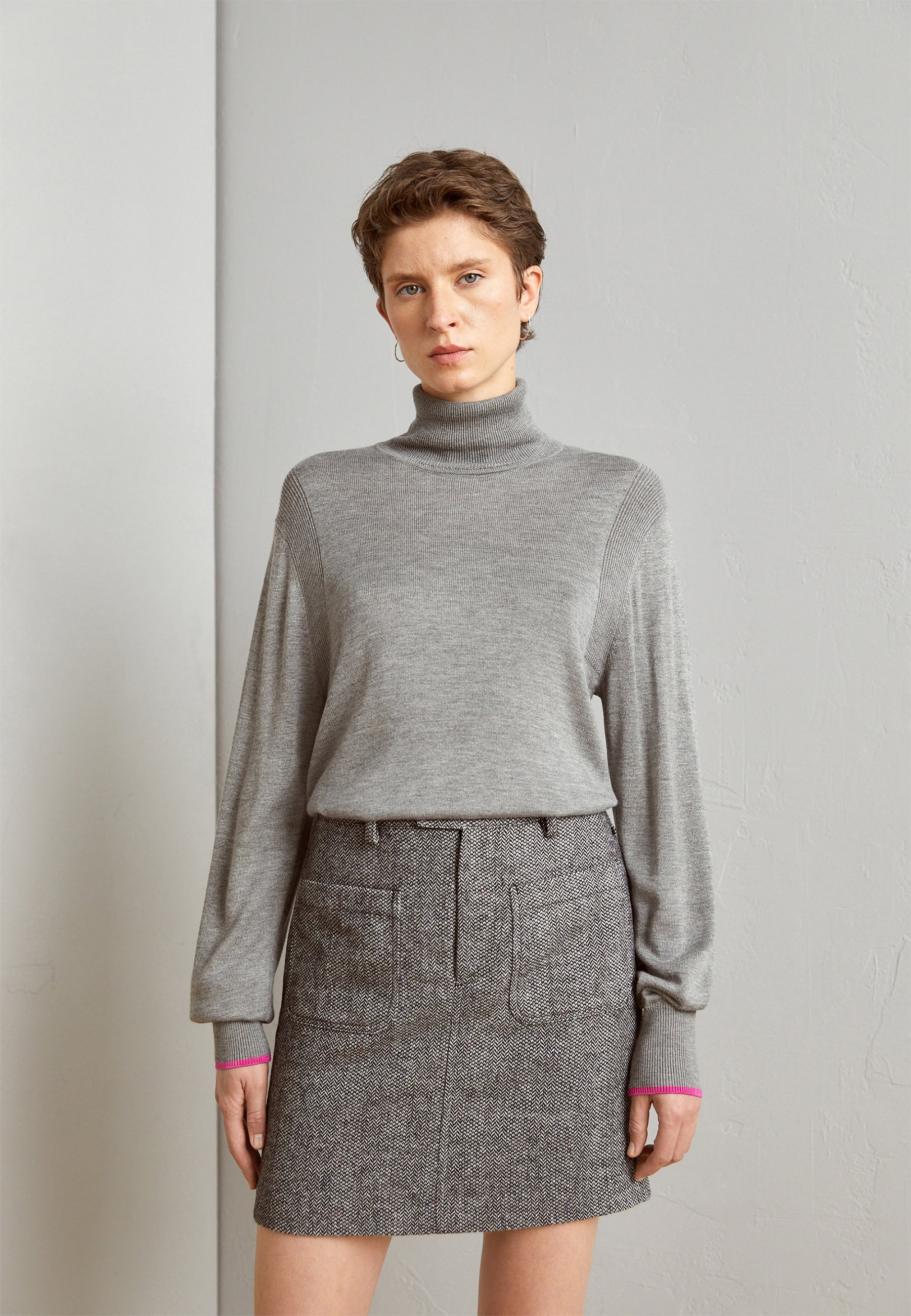 Scotch & Soda ROLL NECK - Jumper - grey