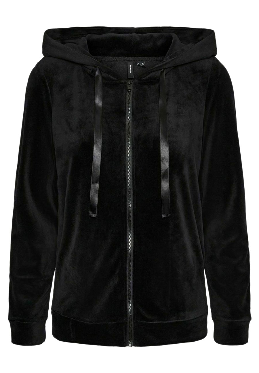 Vero Moda VMATHENA HOODIE - Zip-up sweatshirt - black