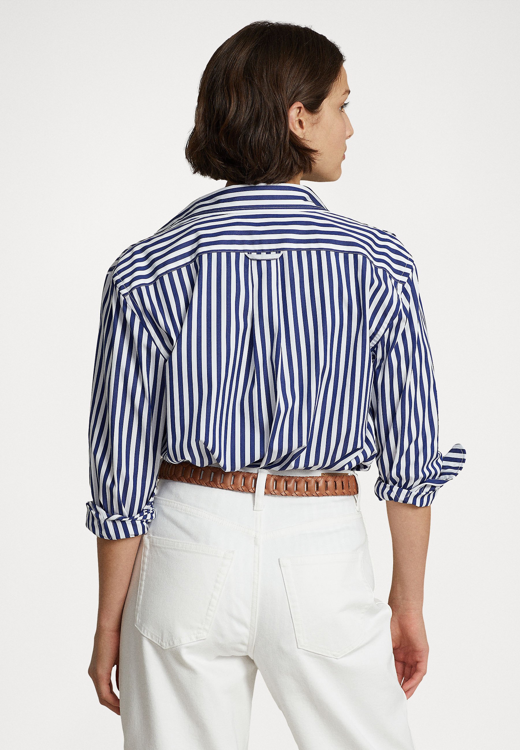 Polo Ralph Lauren LONG SLEEVE BUTTON FRONT SHIRT - Button-down blouse - fall royal/ white/white