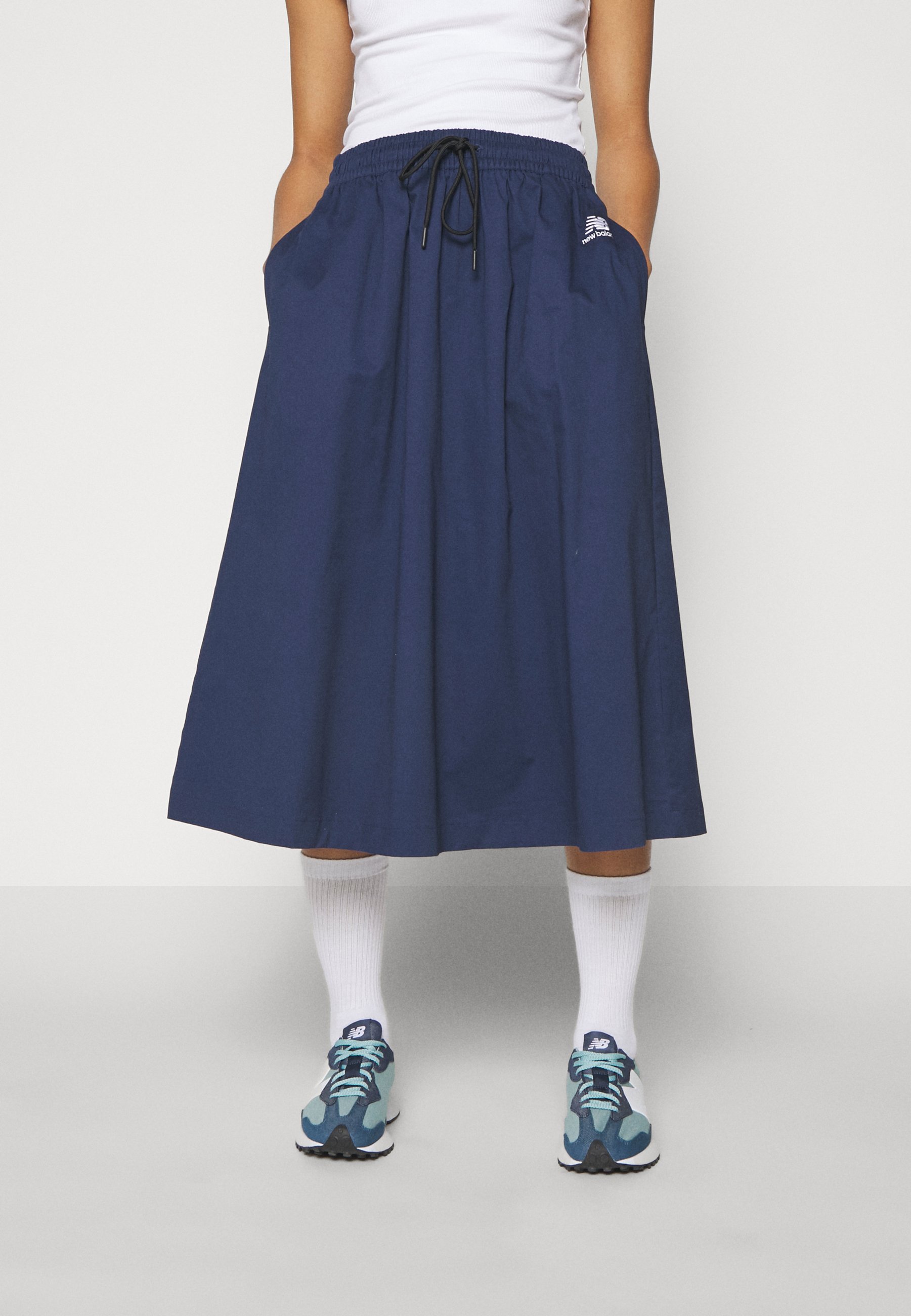 NB ATHLETICS ICONO GRAPHIC SKIRT - A-line skirt - navy/blue