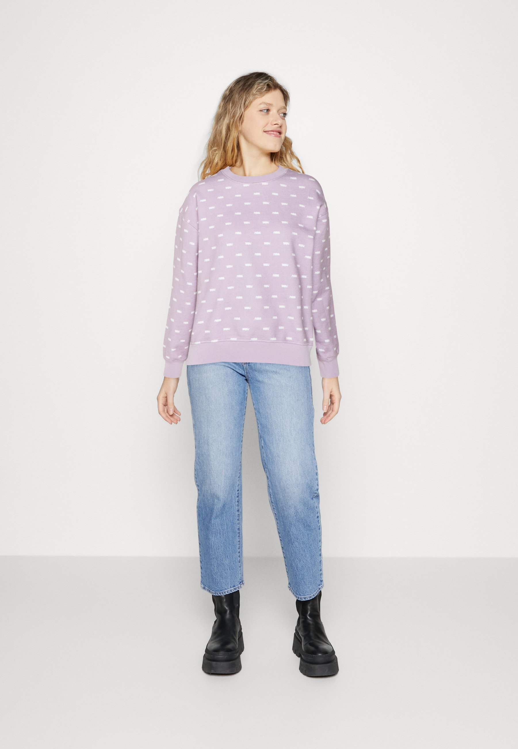 Levi's® GRAPHIC STANDARD CREW - Sweatshirt - pastel/lilac