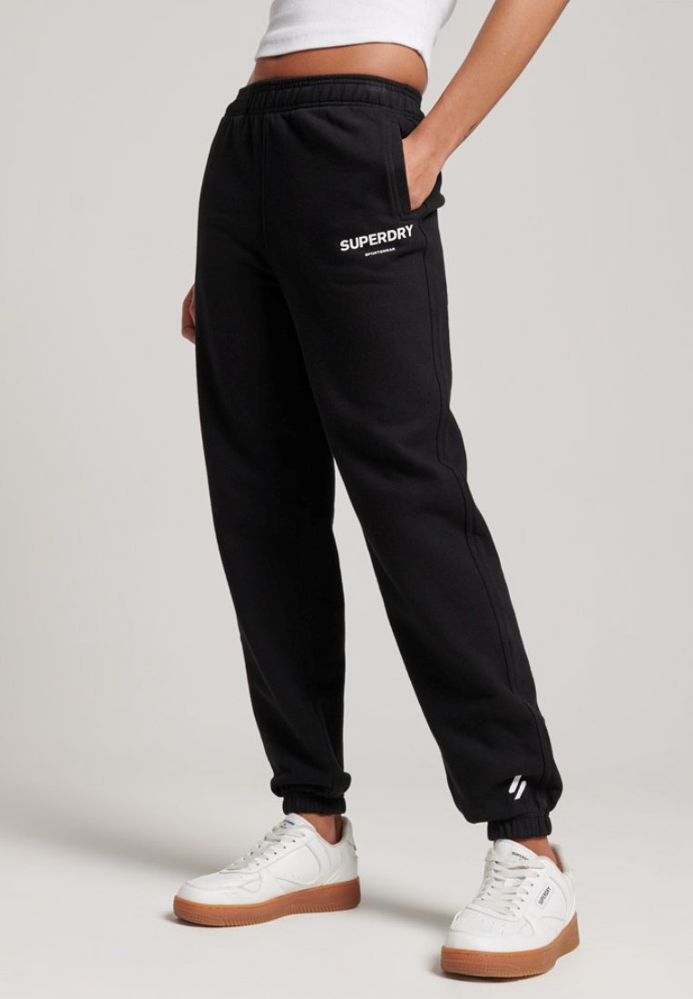 Superdry CORE SPORTS - Tracksuit bottoms - black