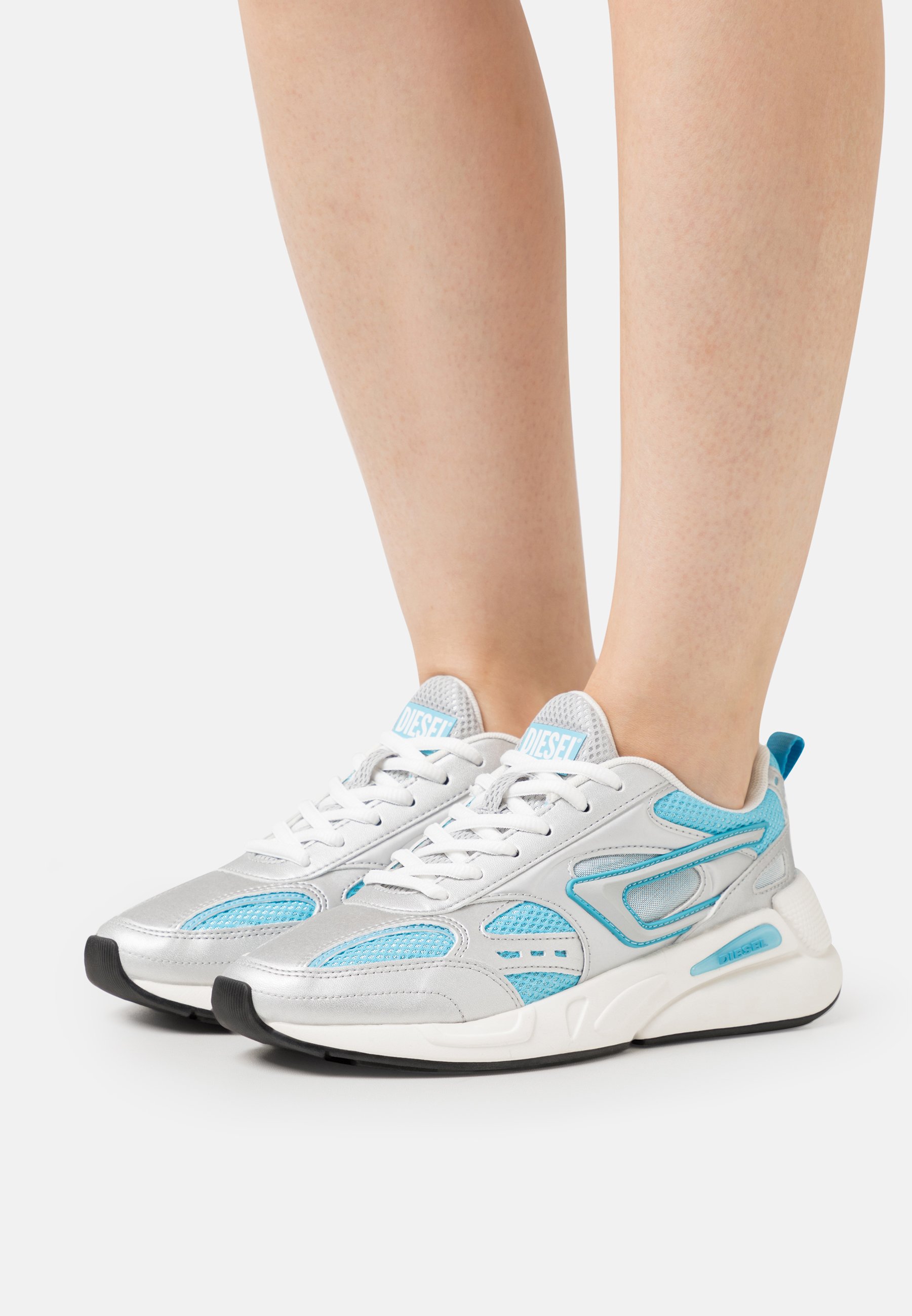 Diesel S-SERENDIPITY SPORT W - Trainers - metallic/blue/light blue