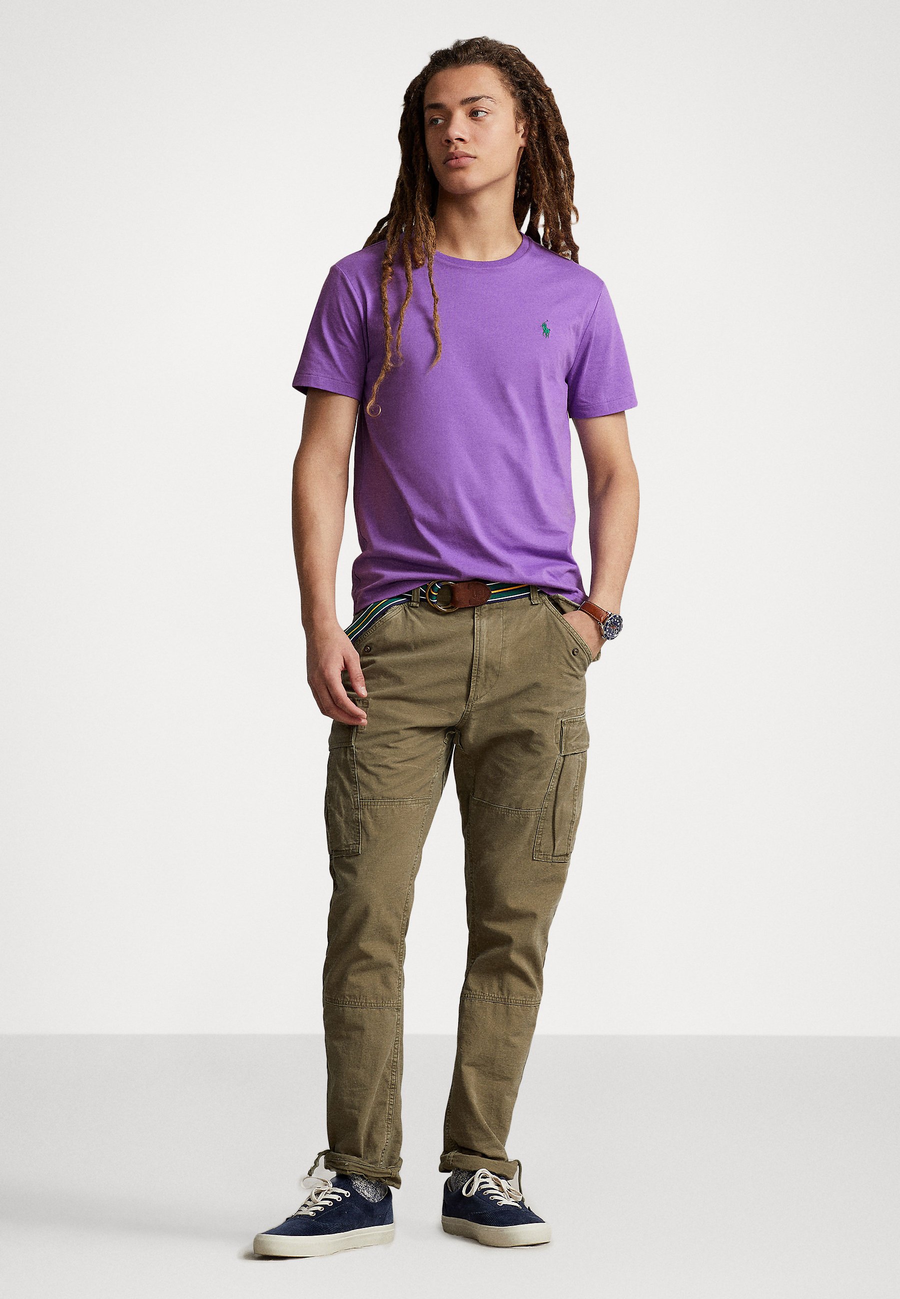 Polo Ralph Lauren SHORT SLEEVE - Basic T-shirt - spring violet/berry