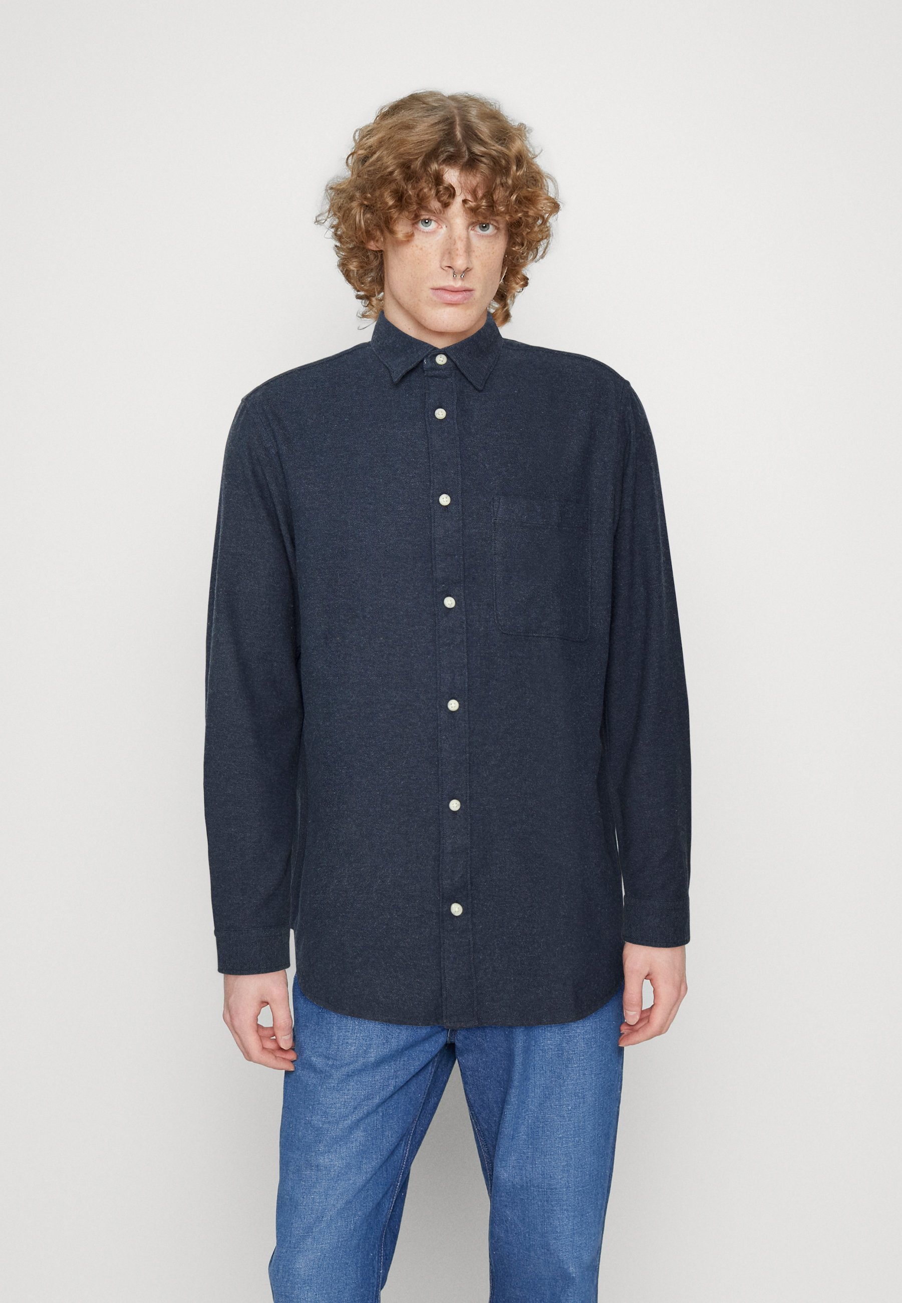 Jack &Jones JORROGER - Shirt - navy blazer/dark blue
