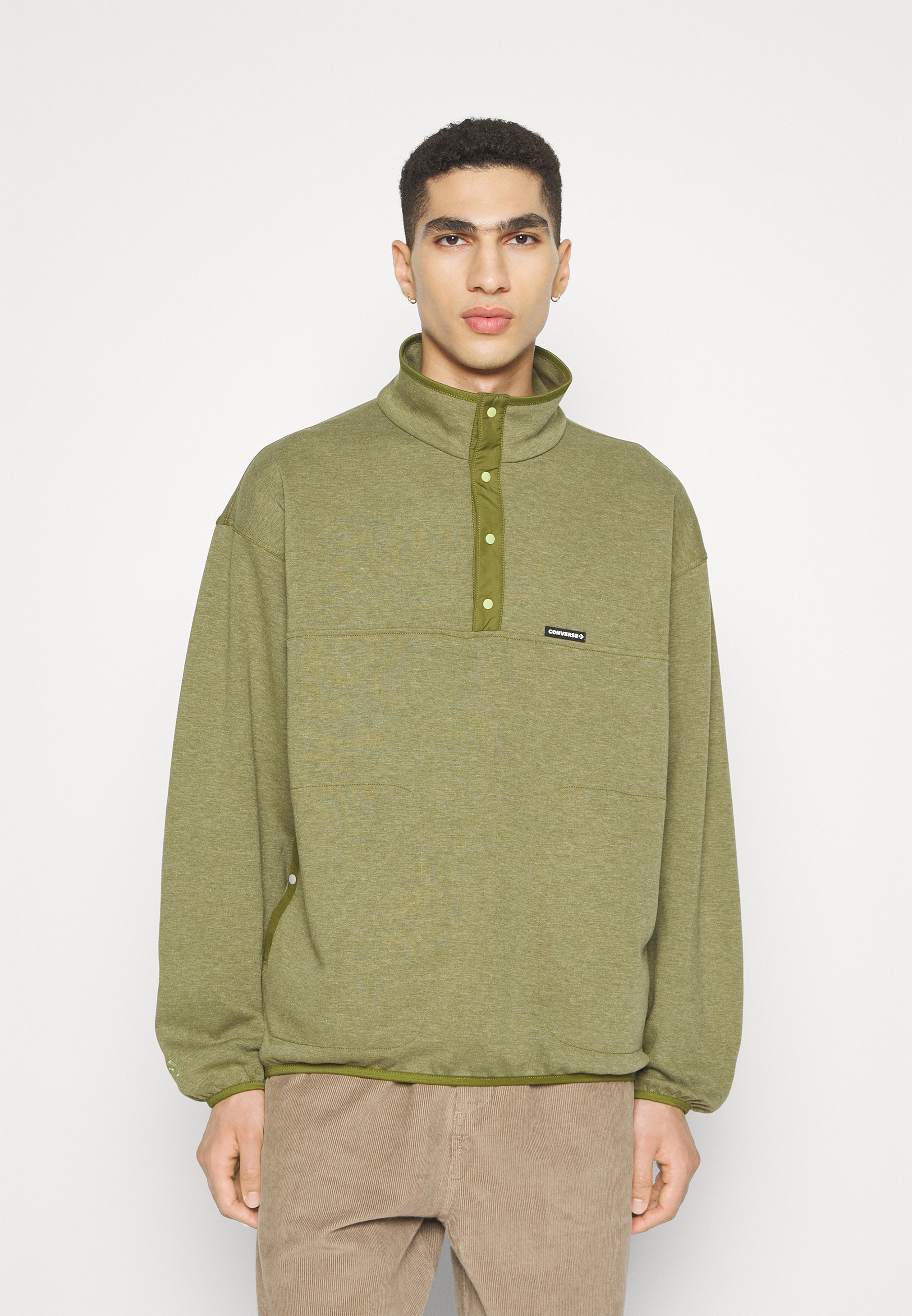 Converse TRANSITIONAL POPOVER - Long sleeved top - trolled/khaki