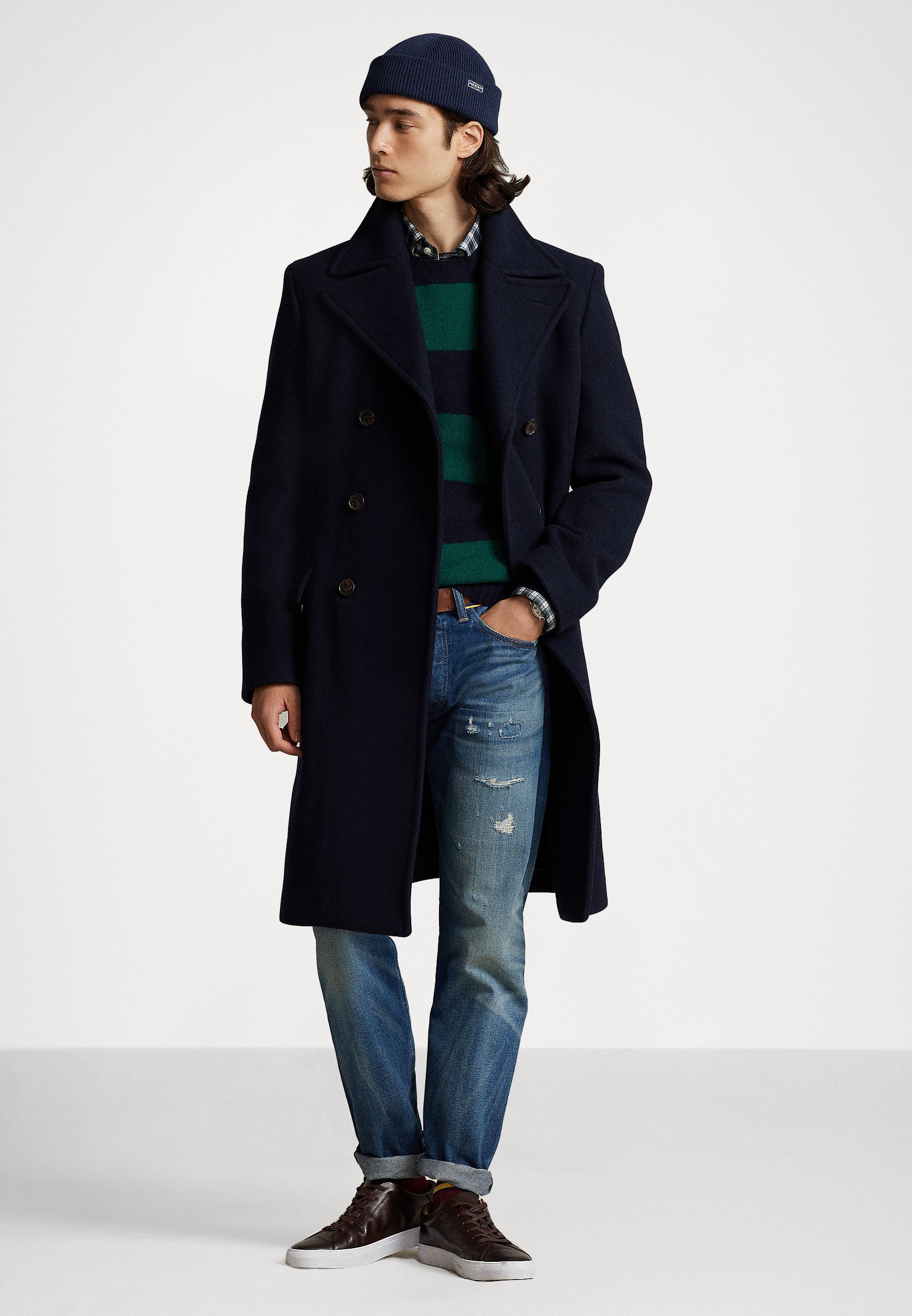 Polo Ralph Lauren DOUBLE BREASTED COAT - Classic coat - navy/blue