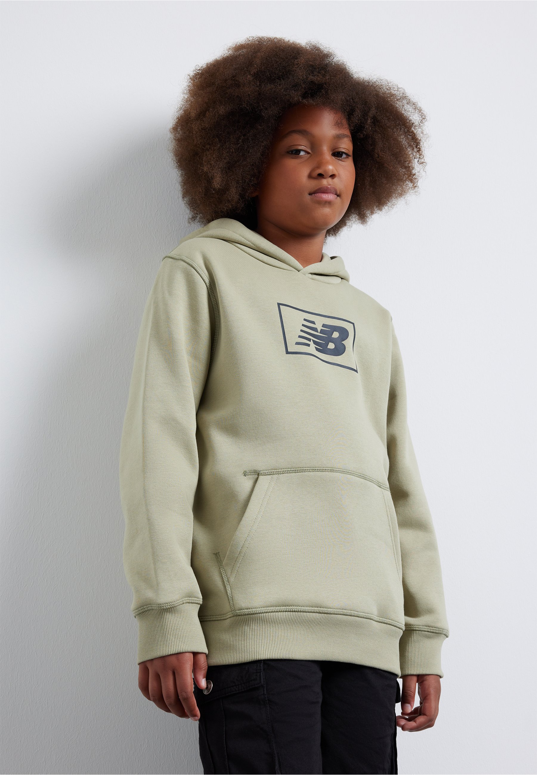 NB ESSENTIALS BRUSHED BACK HOODIE UNISEX - Sweatshirt - fatigue green/olive