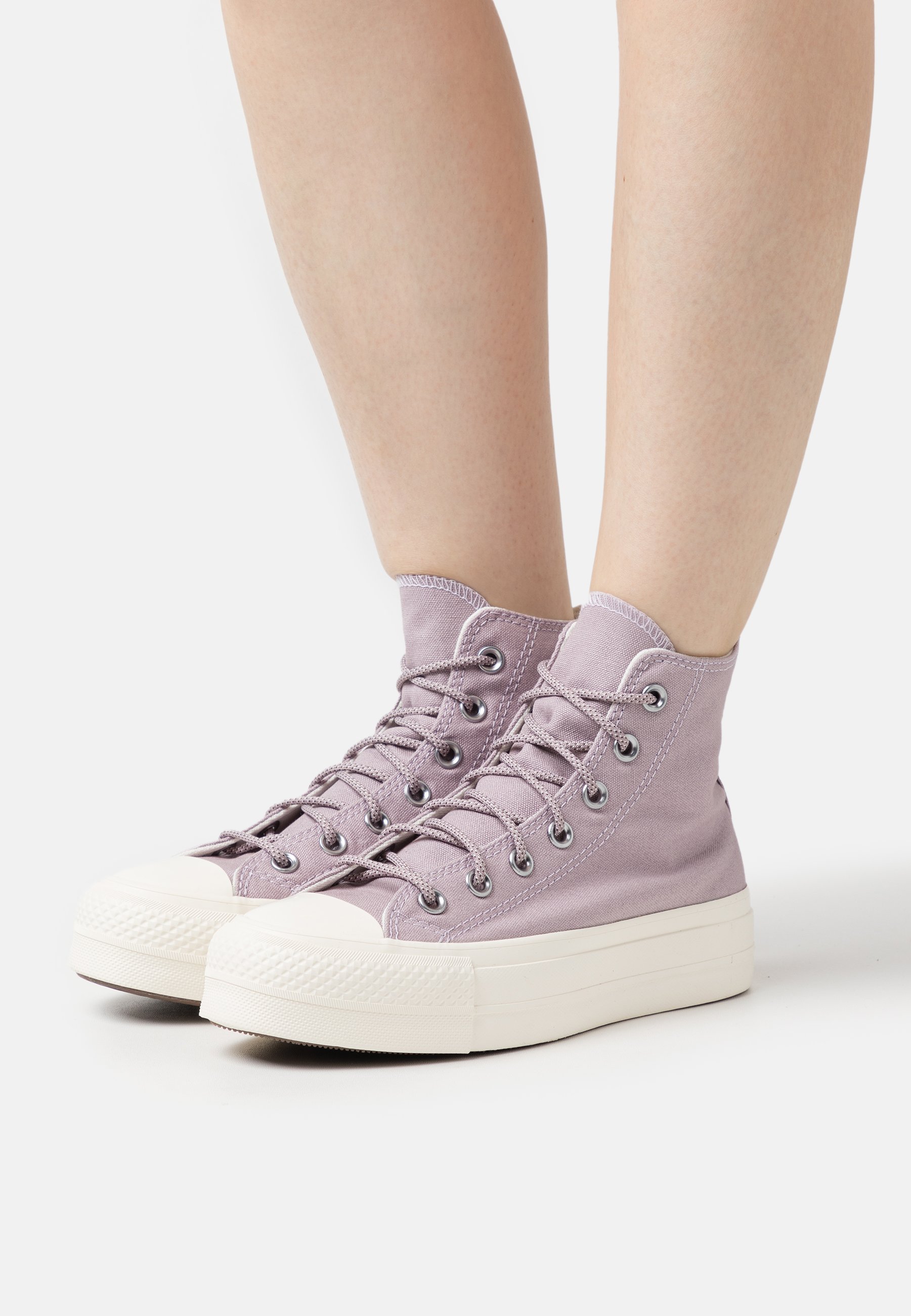 Converse CHUCK TAYLOR ALL STAR LIFT PLATFORM SUMMER UTILITY - High-top trainers - lucid lilac/vapor violet/egret/lilac