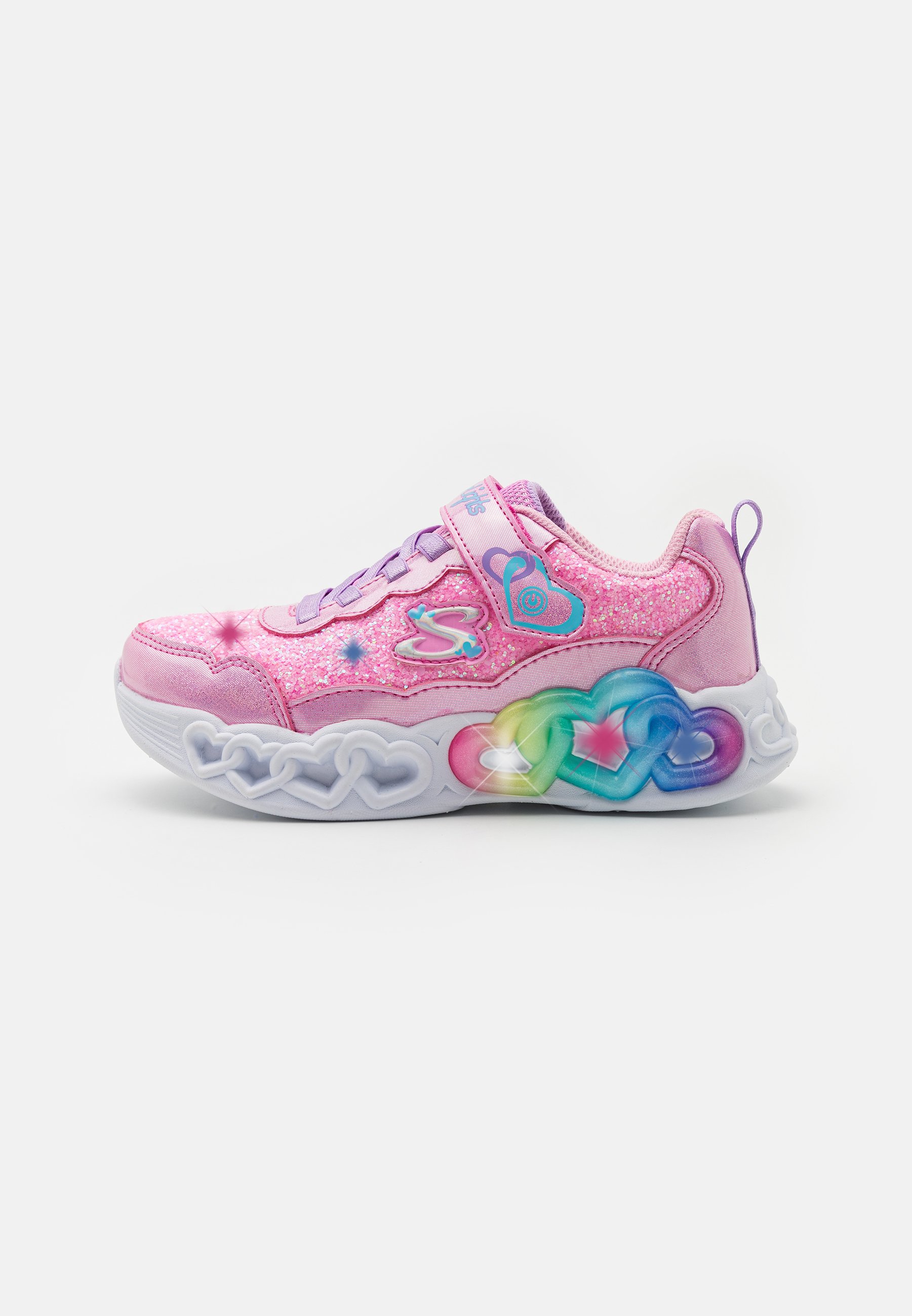 Skechers ROCK LIGHTED HEART  - Trainers - pink rock/light pink/pink