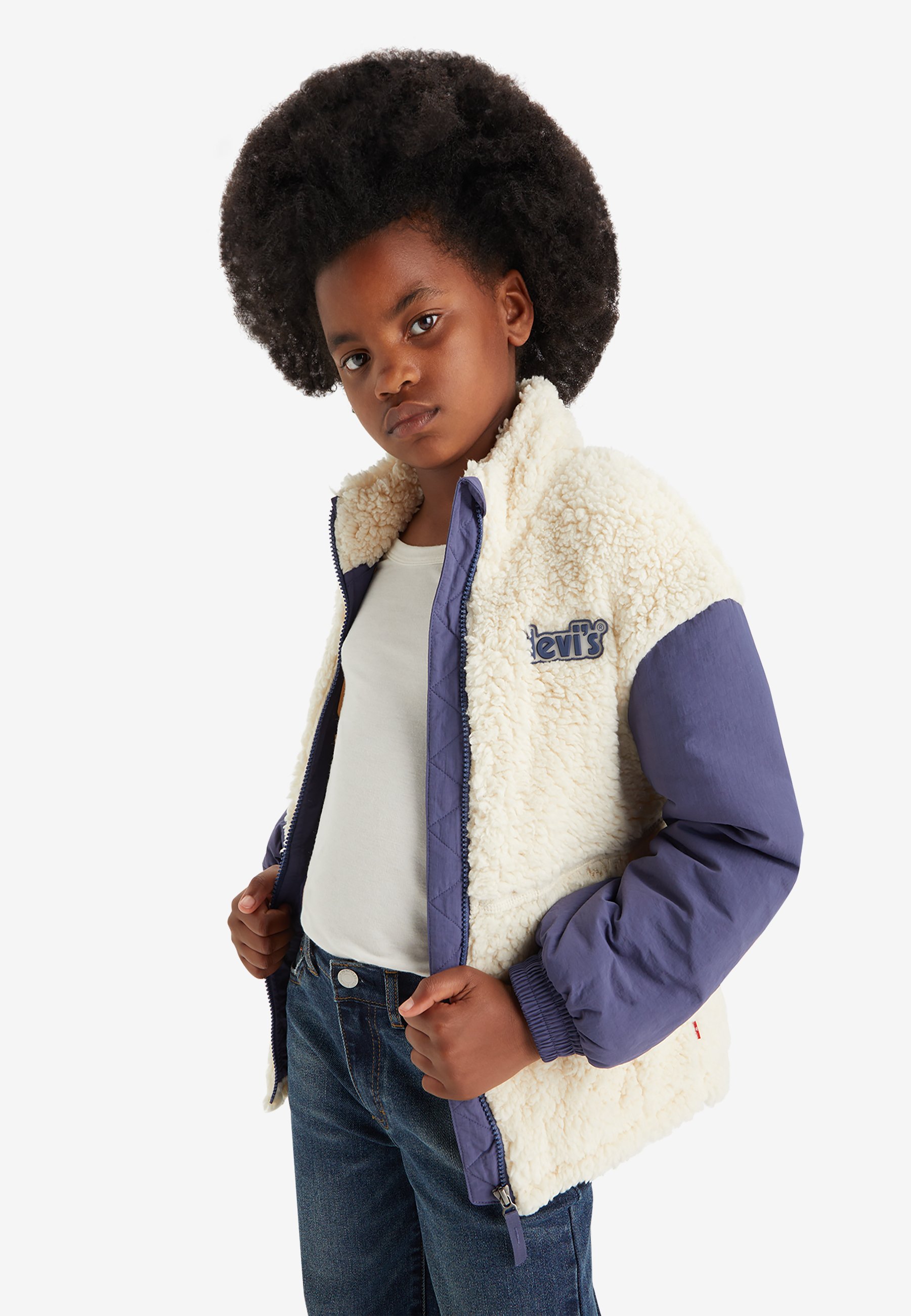 Levi's® BOXY FIT - Fleece jacket - antique white/off-white