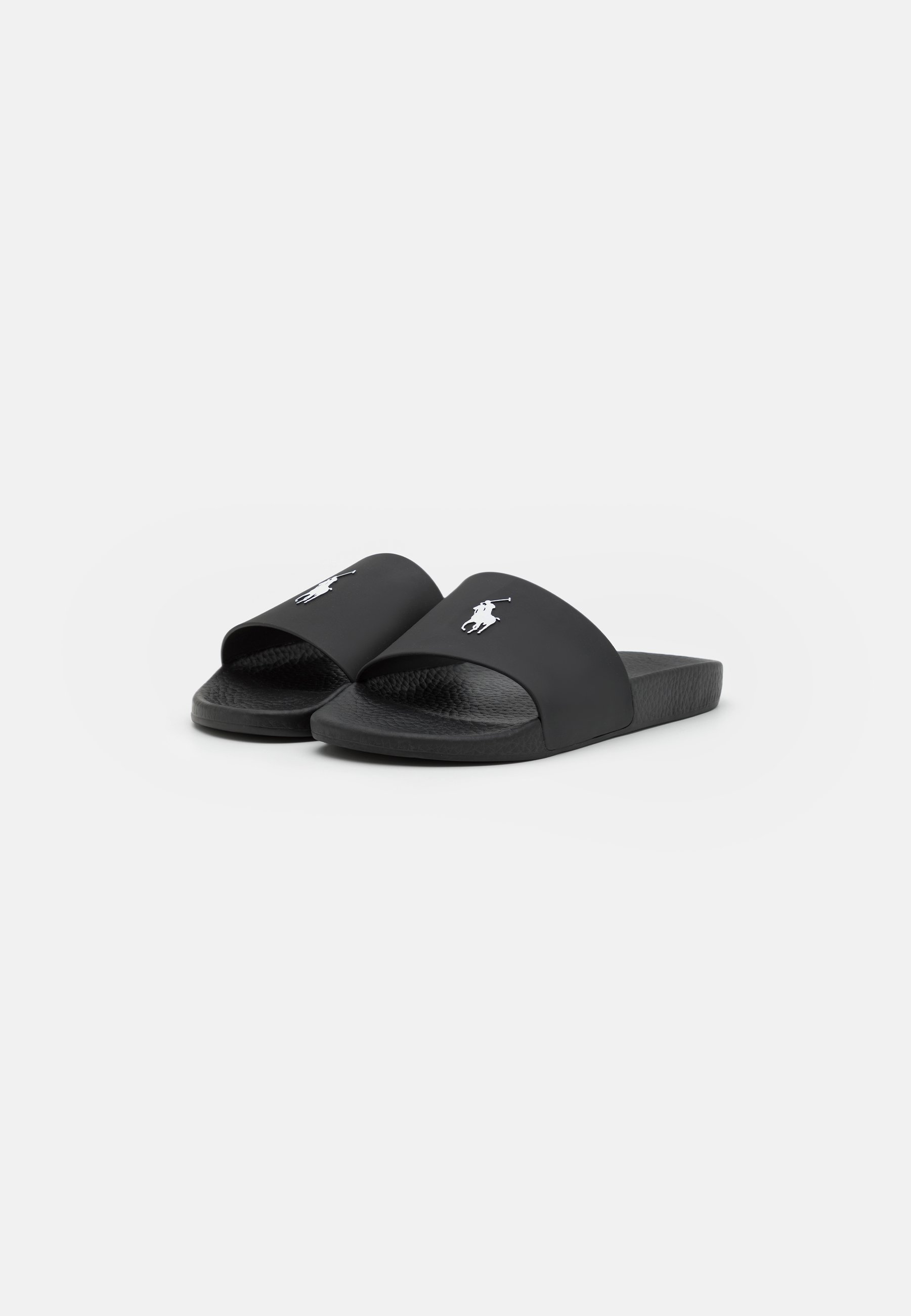 Polo Ralph Lauren UNISEX - Pool slides - black/white/black