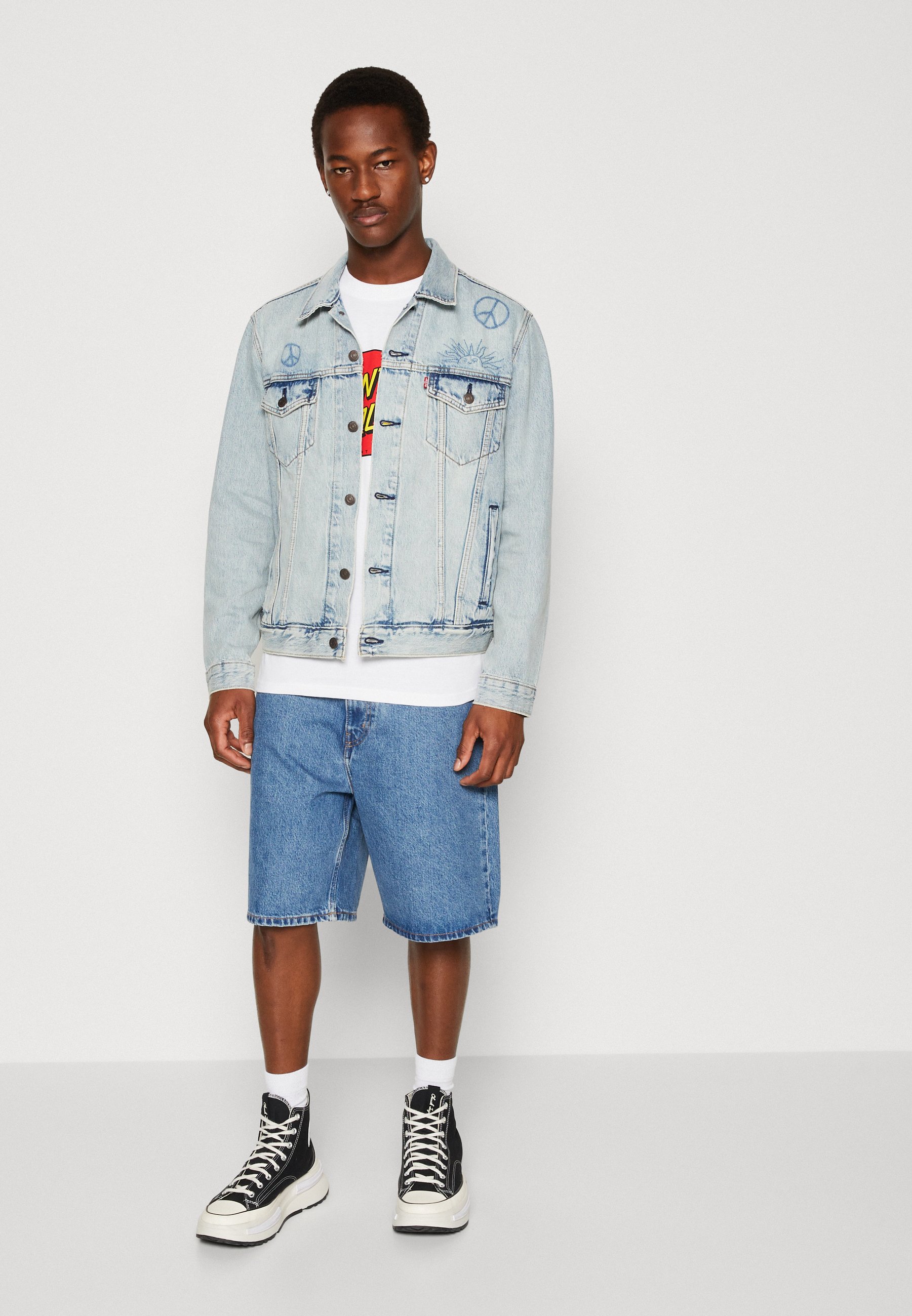 Levi's® THE TRUCKER  - Denim jacket - blue denim, light blue/blue denim