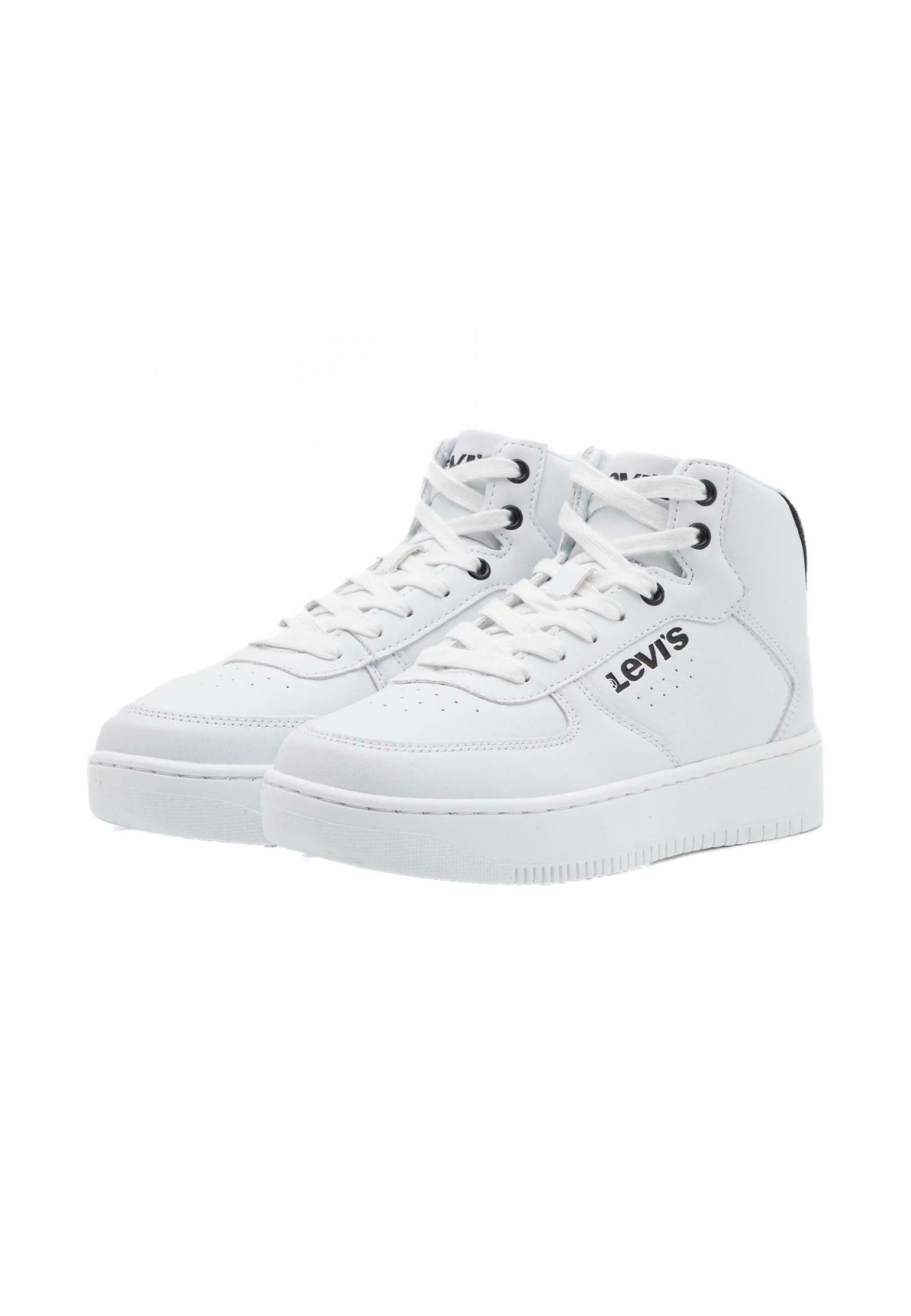 Levi's® BOTA BASKET - High-top trainers - blanco/white