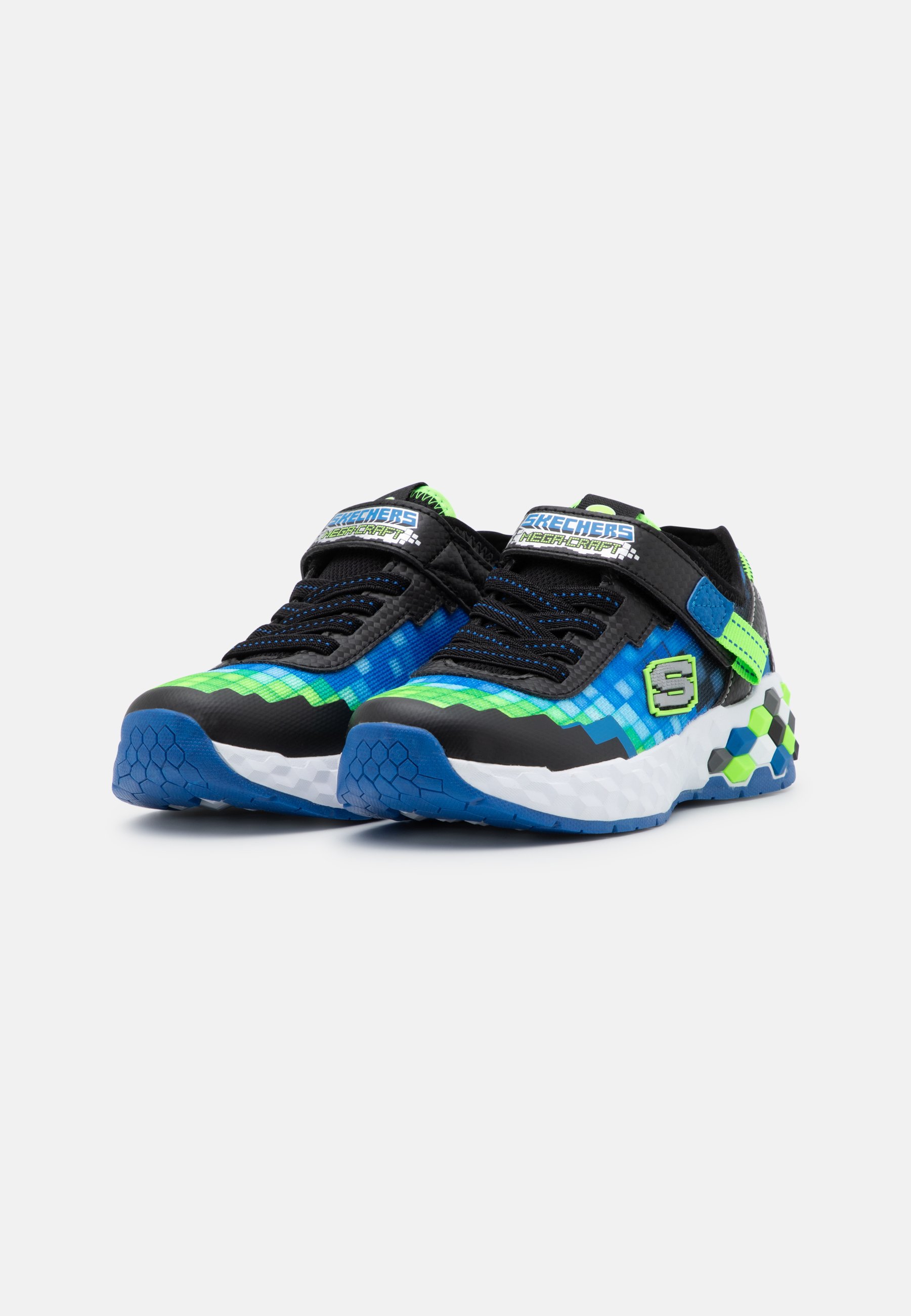 Skechers MEGA-CRAFT 2.0 - Trainers - black/blue/lime/black