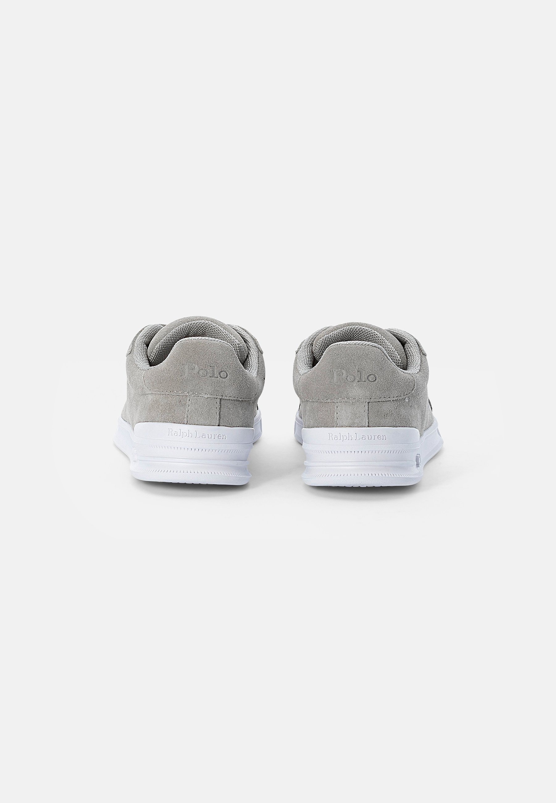Polo Ralph Lauren HERITAGE COURT II SUEDE SNEAKER - Trainers - soft grey/heritage royal pp/grey