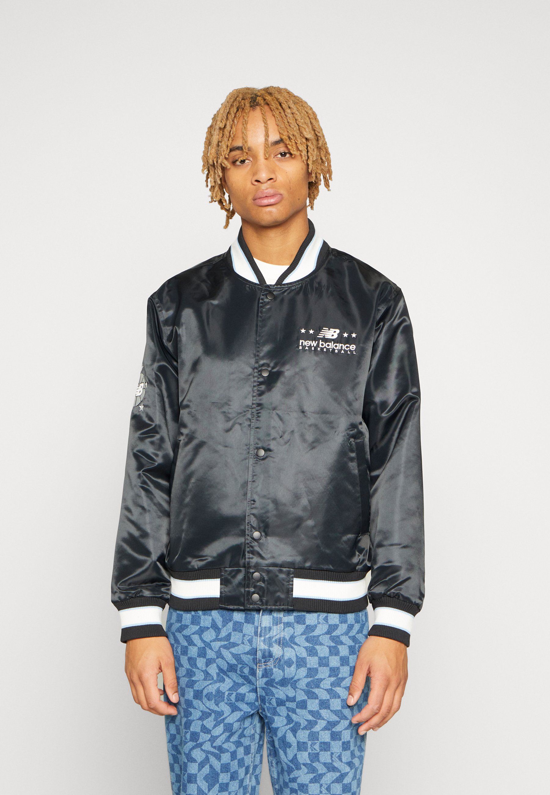 NB HOOPS INVITATIONAL JACKET - Bomber Jacket - black