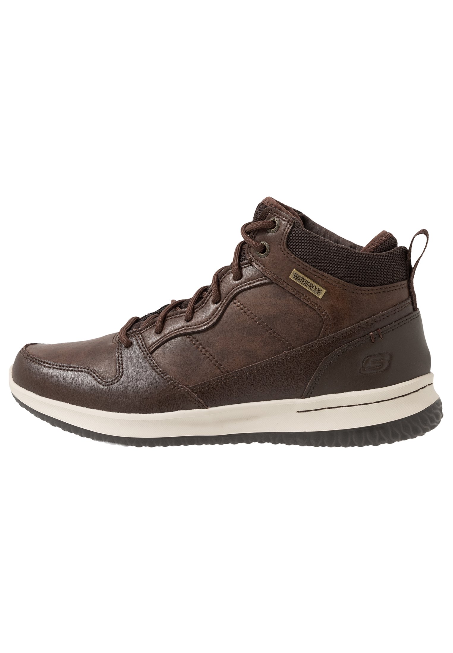 Skechers DELSON - High-top trainers - chocolate/brown