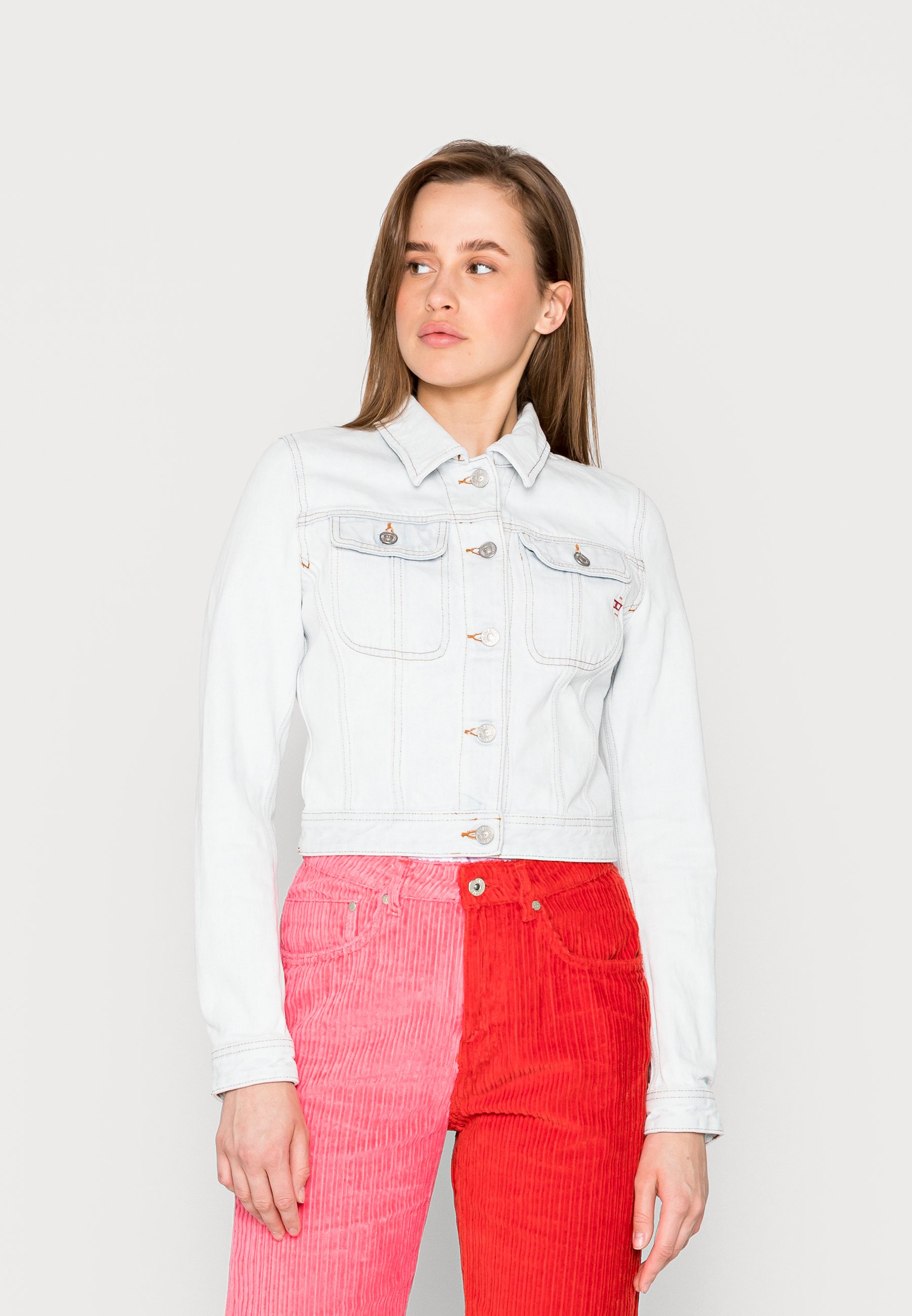 Diesel DE-SLIMMY - Denim jacket - denim/bleached denim