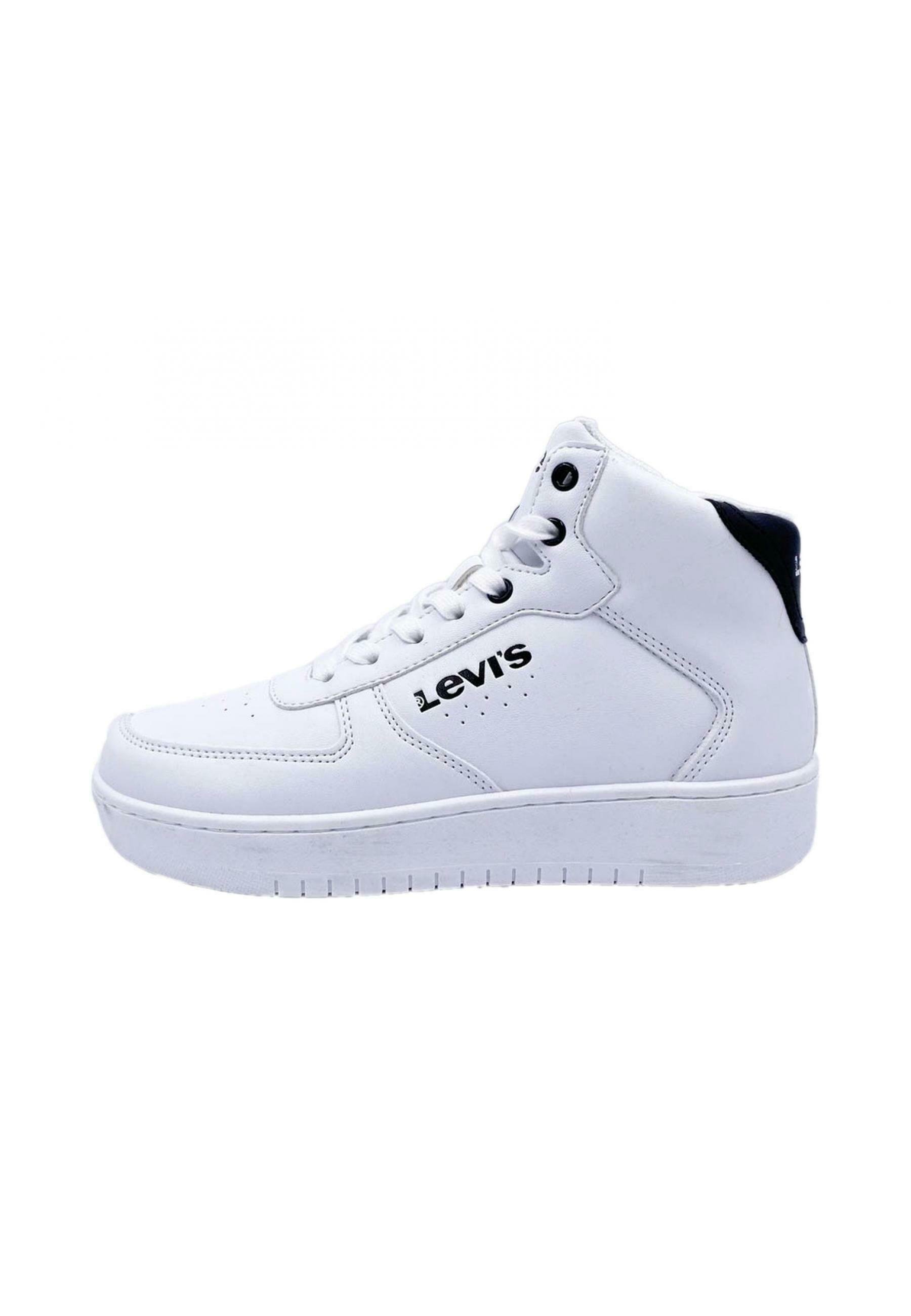 Levi's® BOTA BASKET - High-top trainers - blanco/white