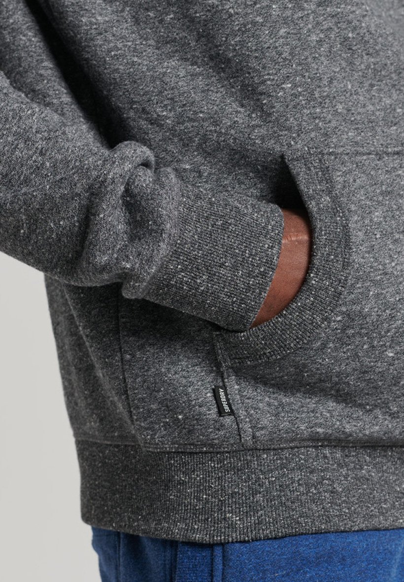 Superdry VINTAGE   - Hoodie - dark charcoal jaspe/silver-coloured