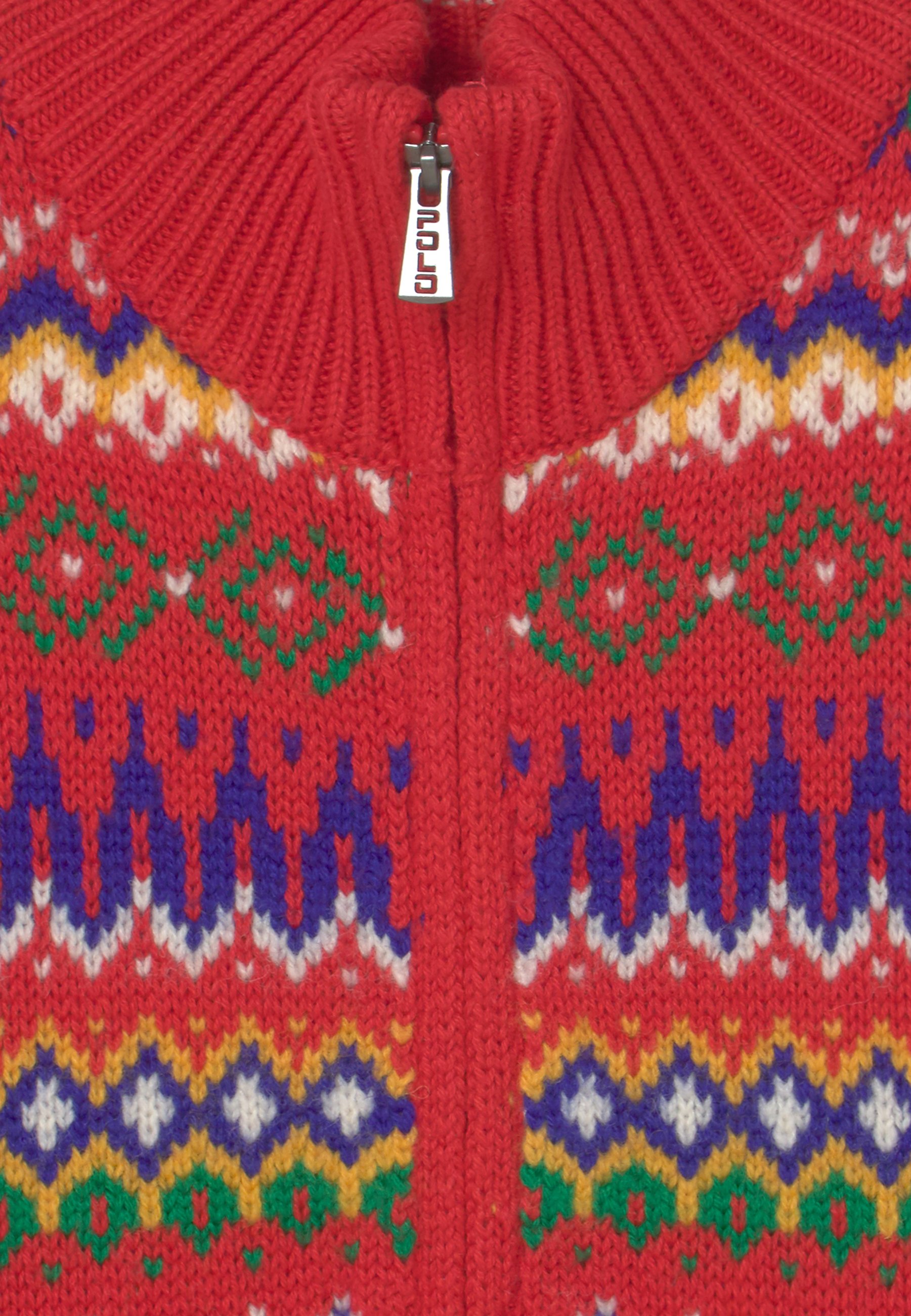 Polo Ralph Lauren HOLIDAY FULL ZIP - Cardigan - red/multi-coloured
