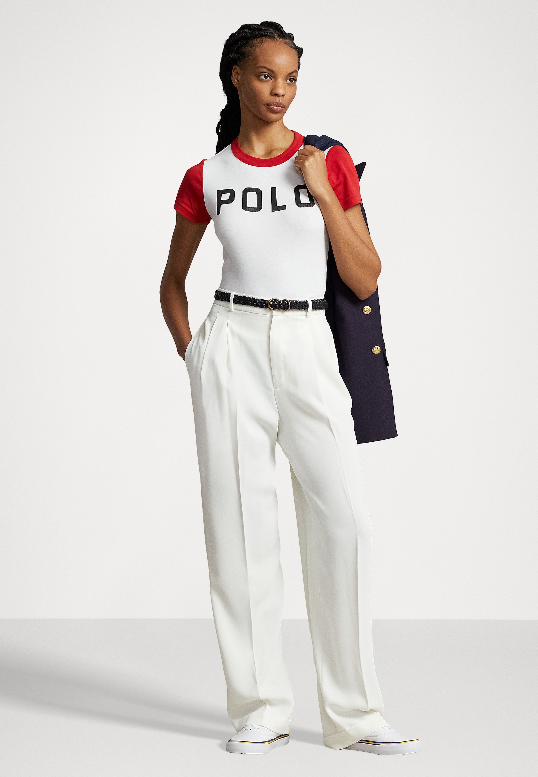 Polo Ralph Lauren SHORT SLEEVE - Print T-shirt - white/red/red