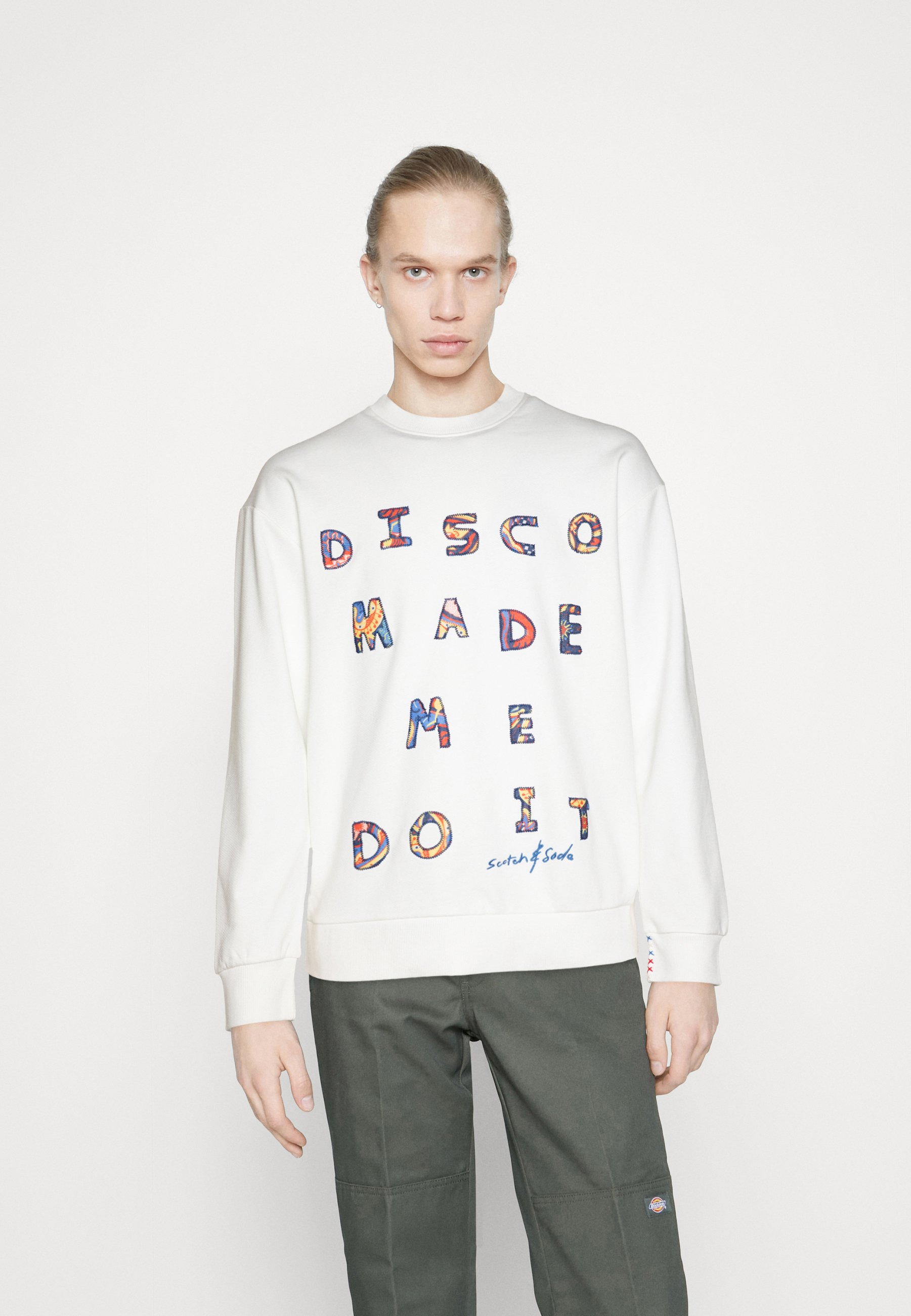 Scotch & Soda BANDANA APPLIQUE - Sweatshirt - off-white