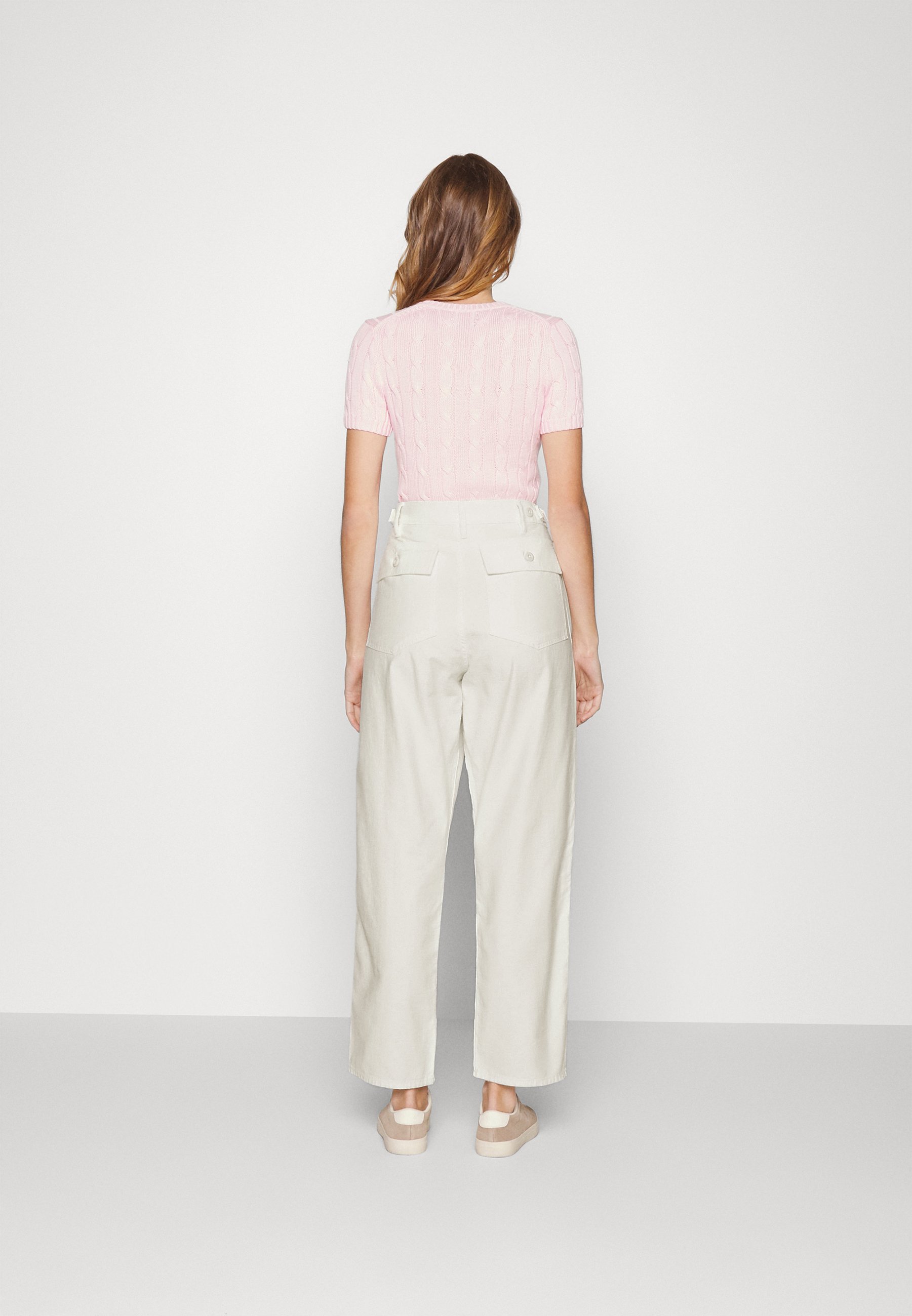 Polo Ralph Lauren FLAT FRONT - Trousers - ecru/taupe