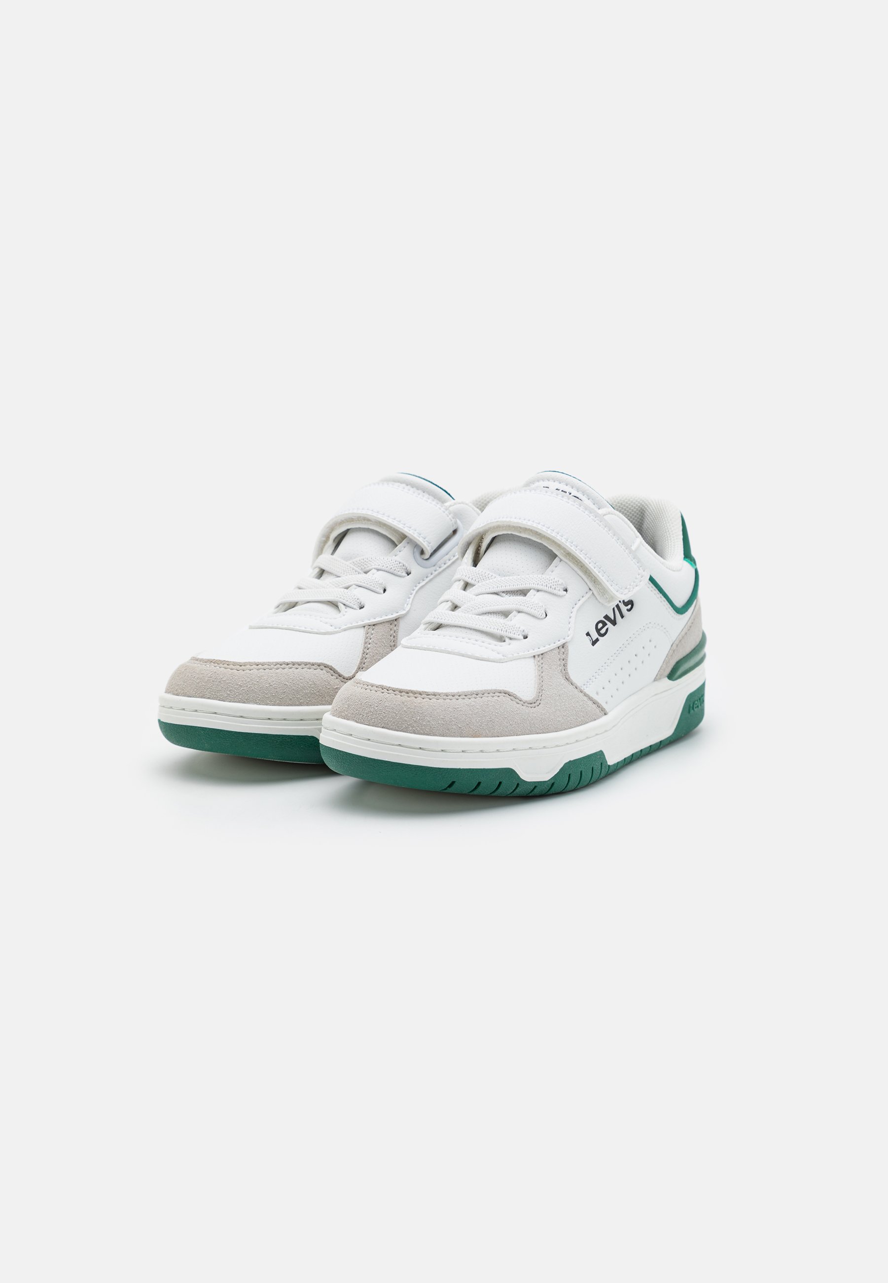 Levi's® DERECK K UNISEX - Trainers - white/dark green/white