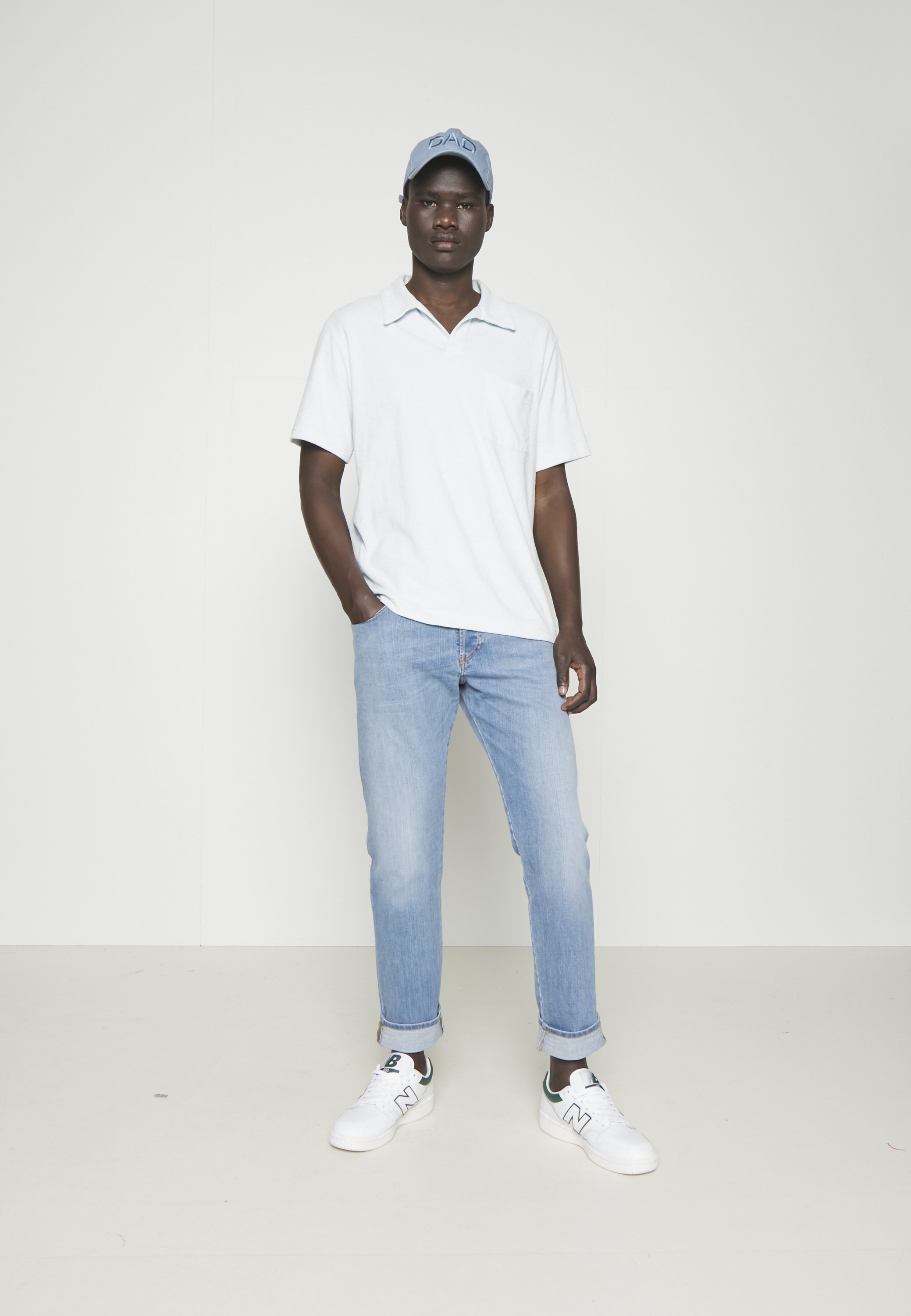 Diesel D-YENNOX - Straight leg jeans - light blue/light-blue denim