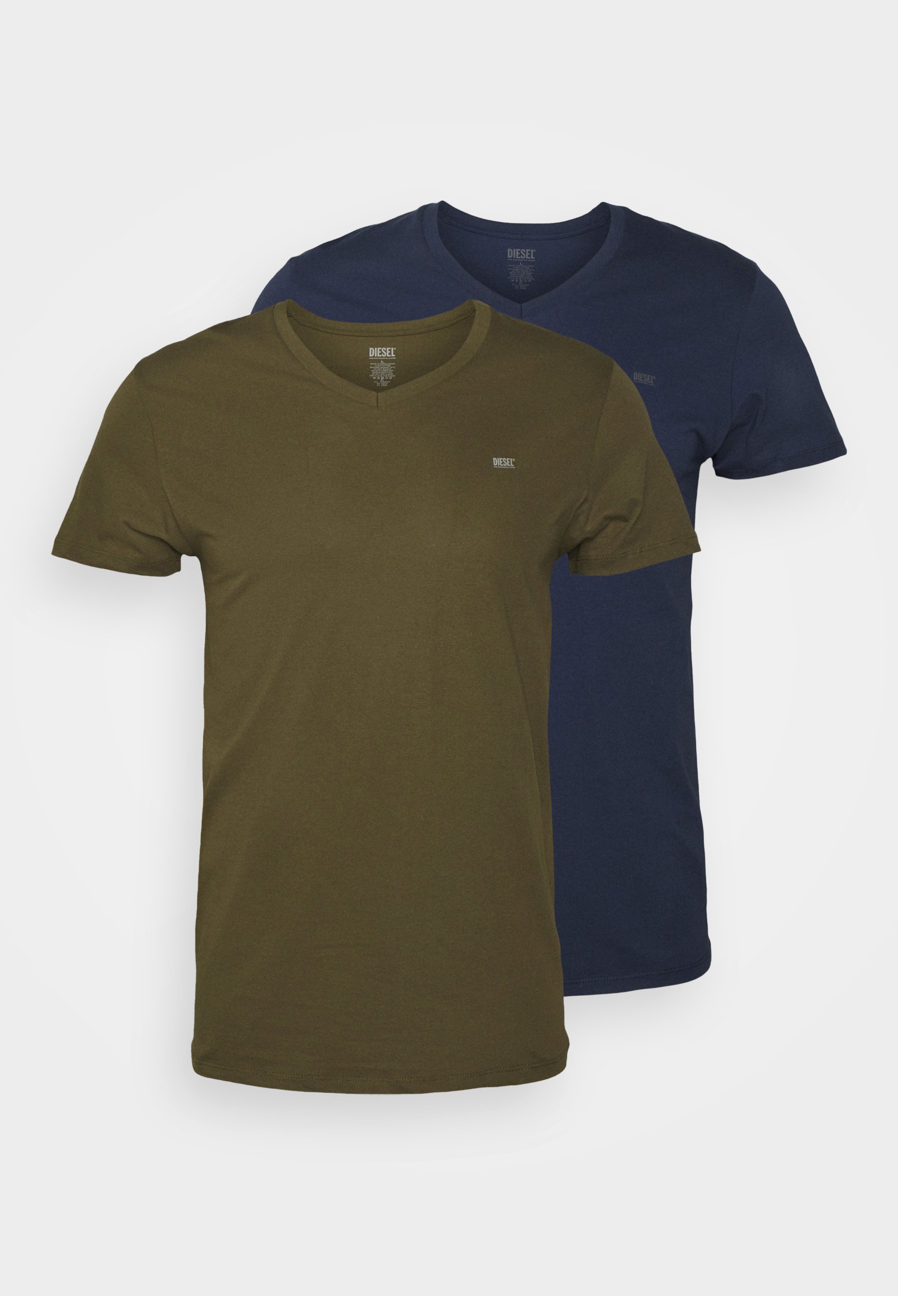 Diesel UMTEE-MICHAEL-TUBE-T 2 PACK - Undershirt - dark blue/green/dark blue
