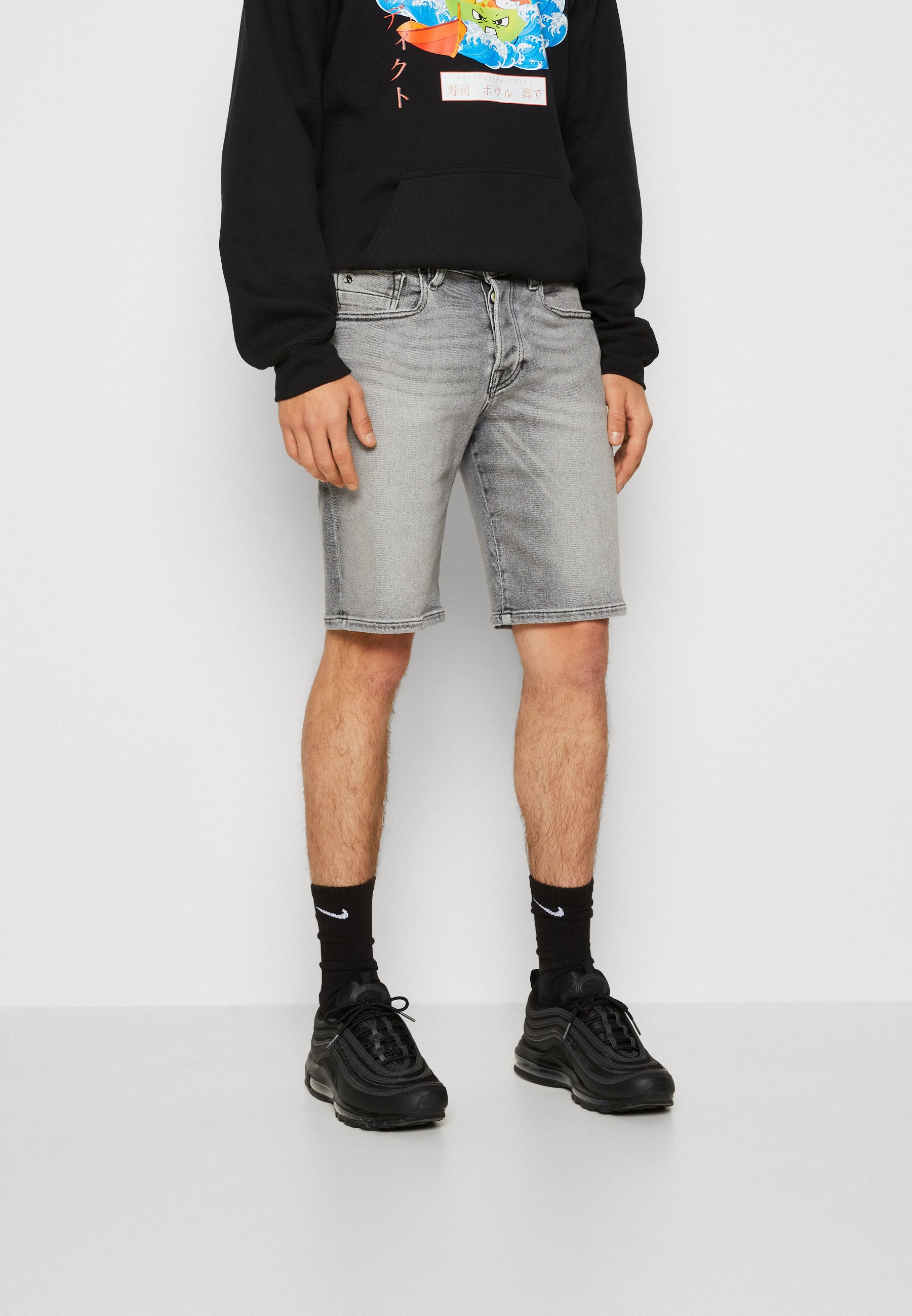 Scotch & Soda REGULAR SLIM RALSTON - Denim shorts - longer days/grey denim