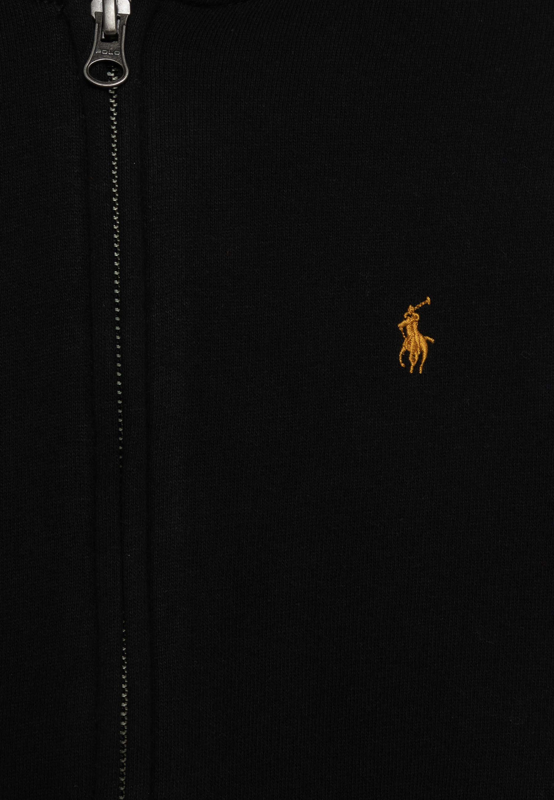 Polo Ralph Lauren HOOD UNISEX - Zip-up sweatshirt - black/gold/black