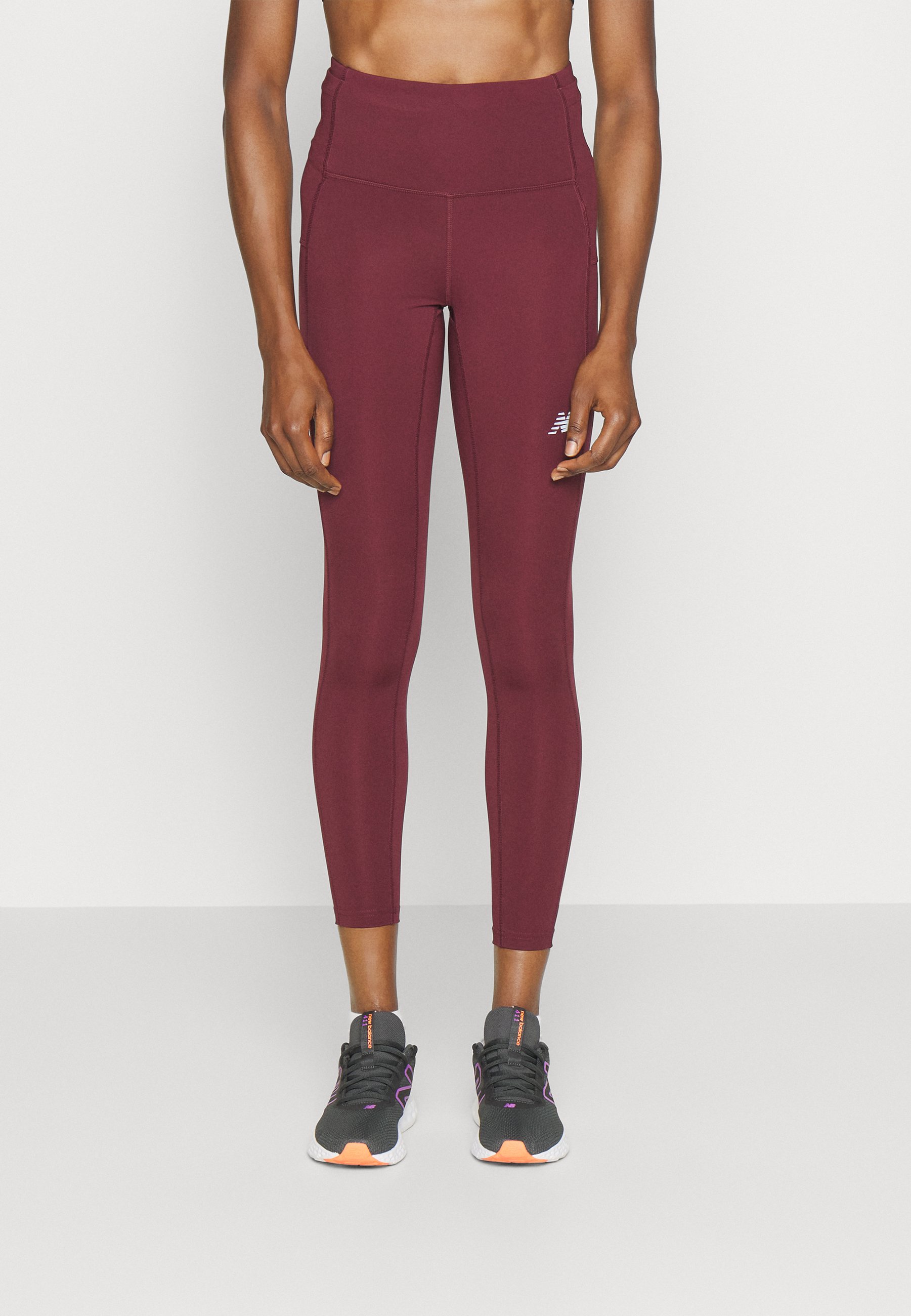 NB ACCELERATE PACER - Leggings - burgundy/bordeaux