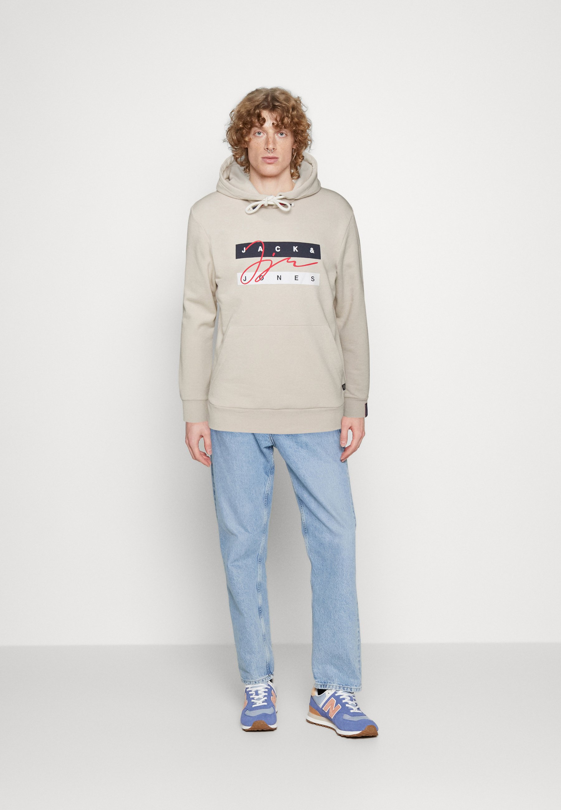 Jack &Jones JORJOSH - Hoodie - moonbeam/off-white