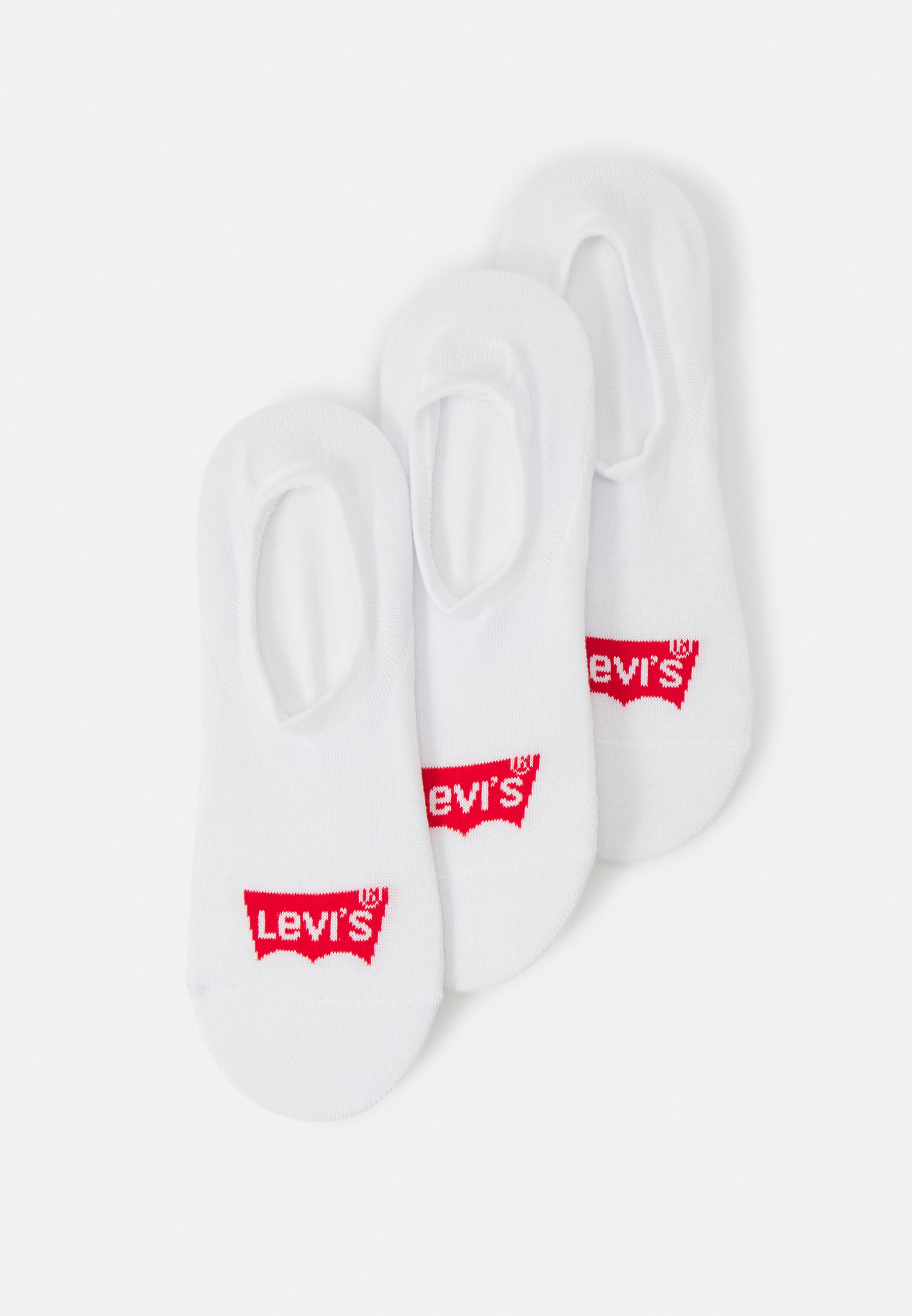 Levi's® HIGH CUT BATWING LOGO RECYCLED COTTON 3P PACK - Trainer socks - white