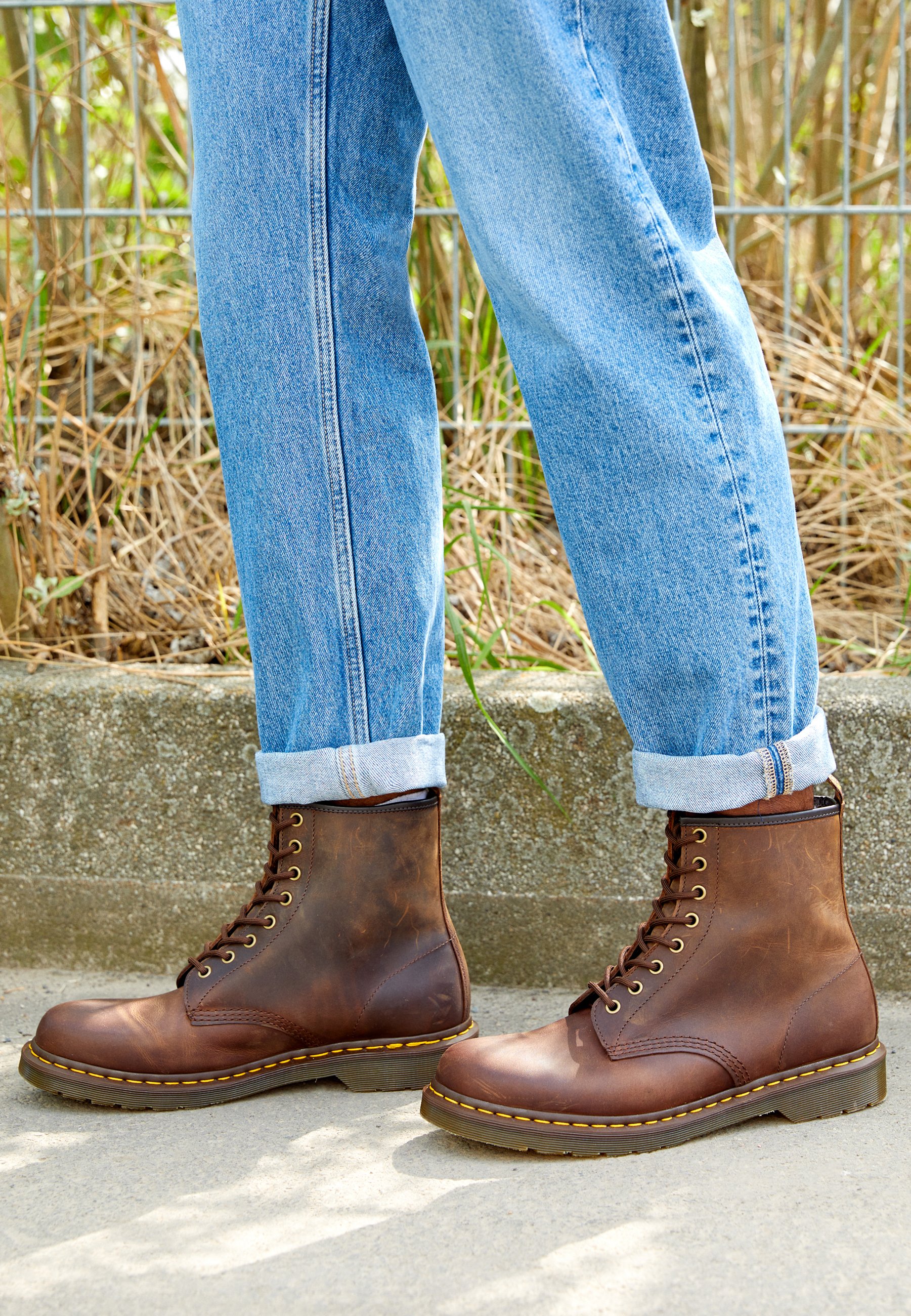Dr. Martens 1460 UNISEX - Lace-up ankle boots - dark brown crazy horse/dark brown