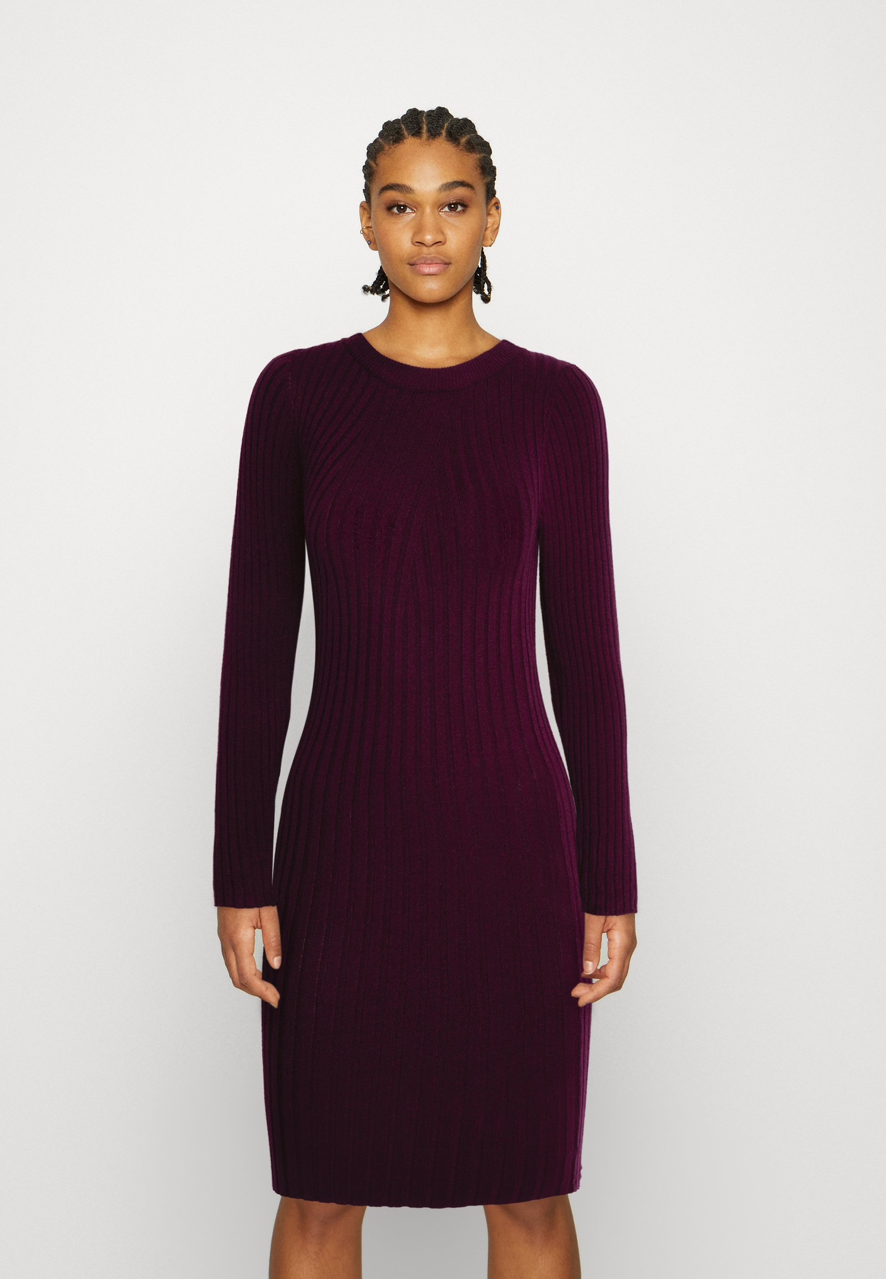 Vero Moda VMKIKI O-NECK DRESS - Shift dress - winetasting/bordeaux