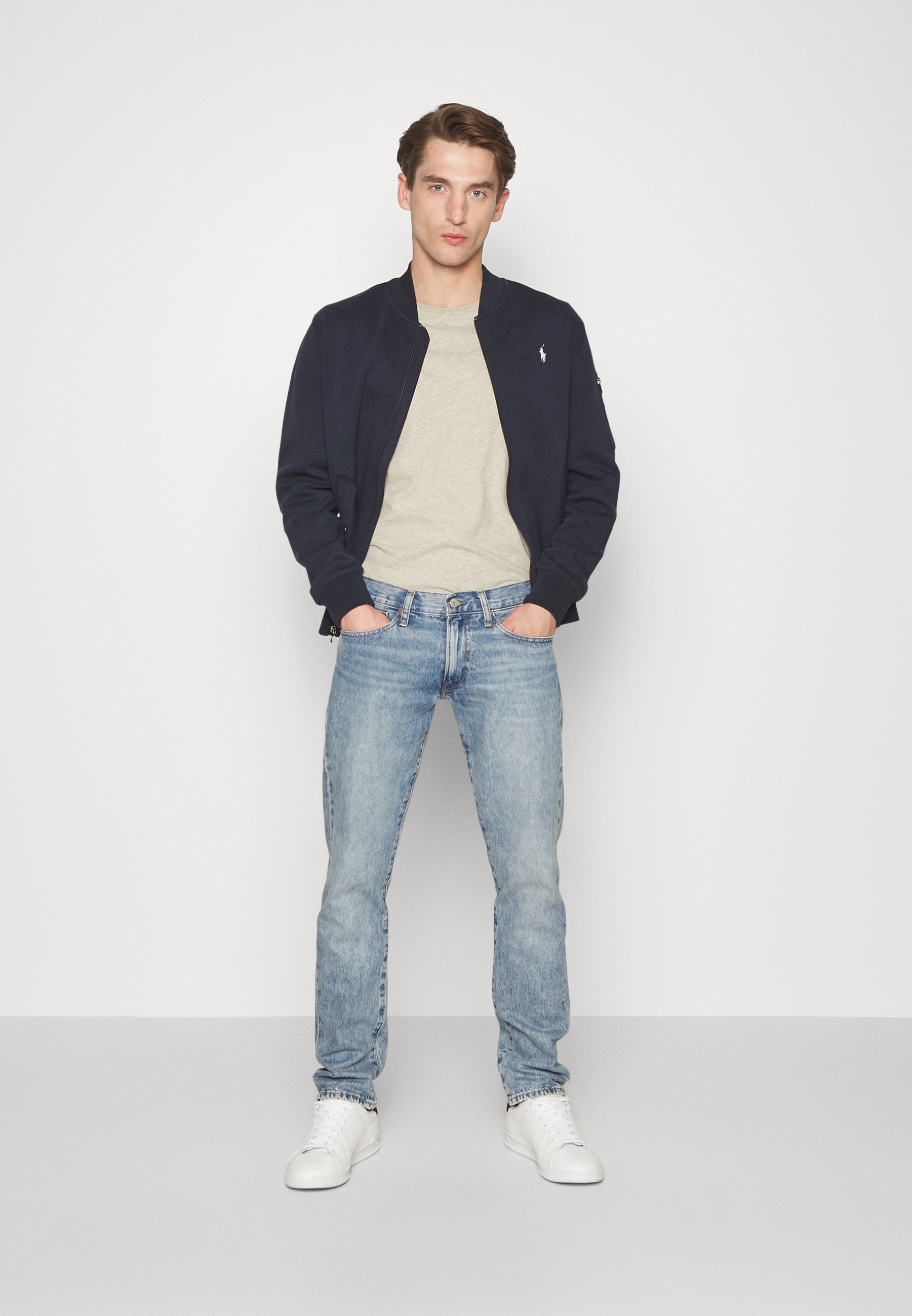 Polo Ralph Lauren CUSTOM SLIM FIT - Long sleeved top - expedition dune heather/beige
