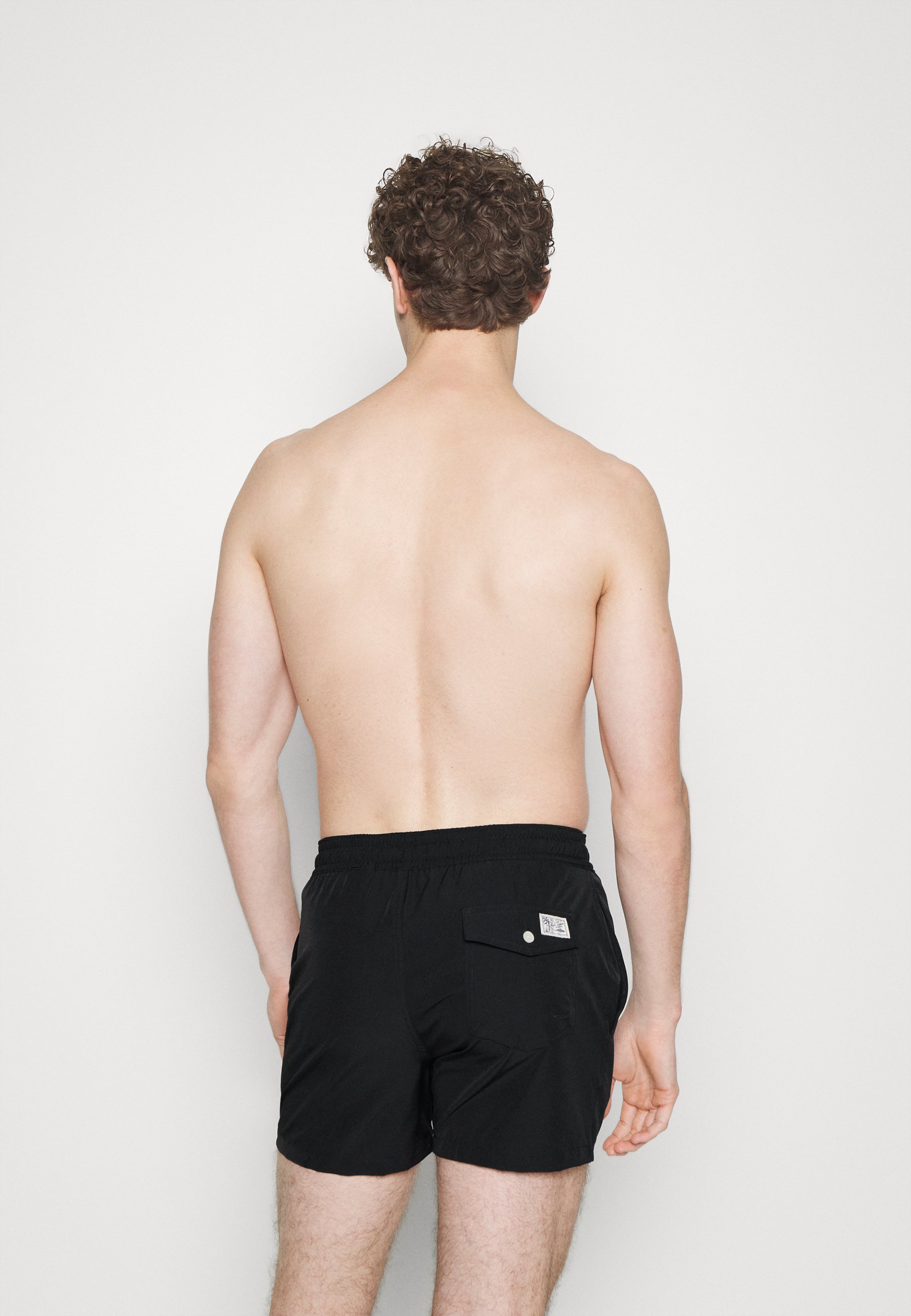Polo Ralph Lauren TRAVELER MID TRUNK - Swimming shorts - black