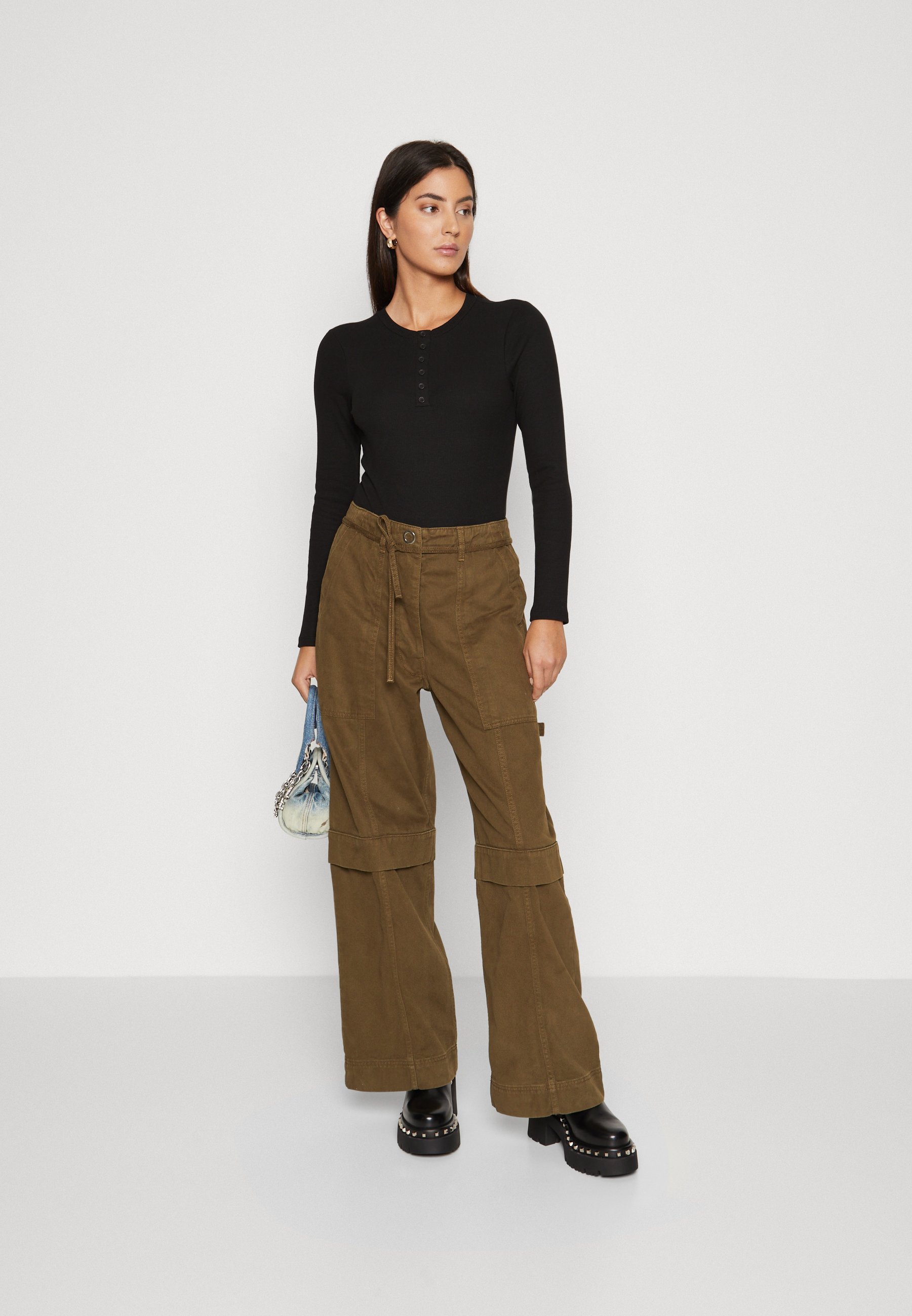 ONLY ONLCARI BODY - Long sleeved top - black