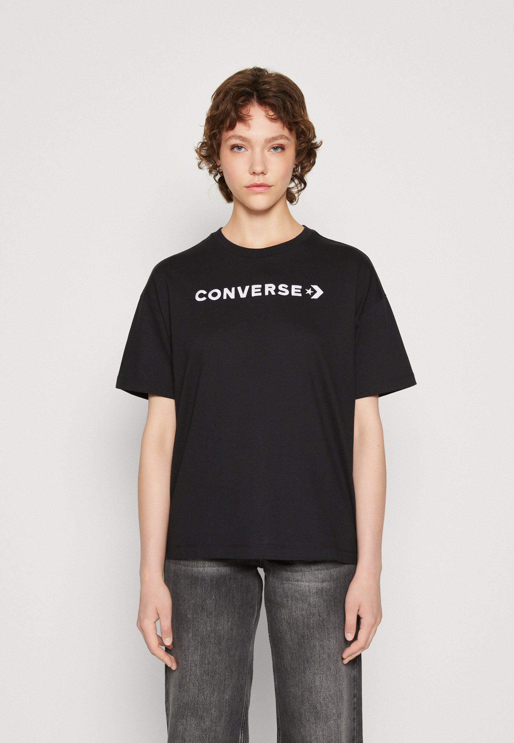 Converse OVERSIZED WORDMARK - Basic T-shirt - black