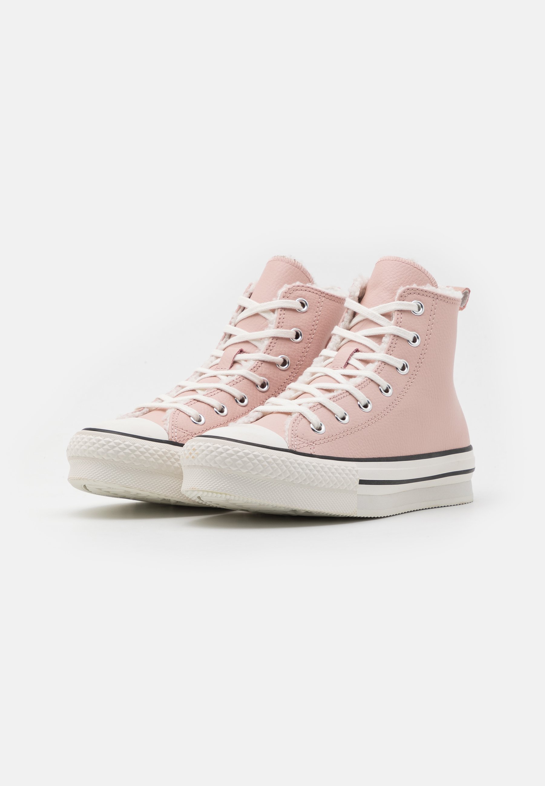 Converse CHUCK TAYLOR ALL STAR PLATFORM LIFT WARM WINTER ESSENTIALS TEENS - High-top trainers - pink sage/vintage white/black/pink