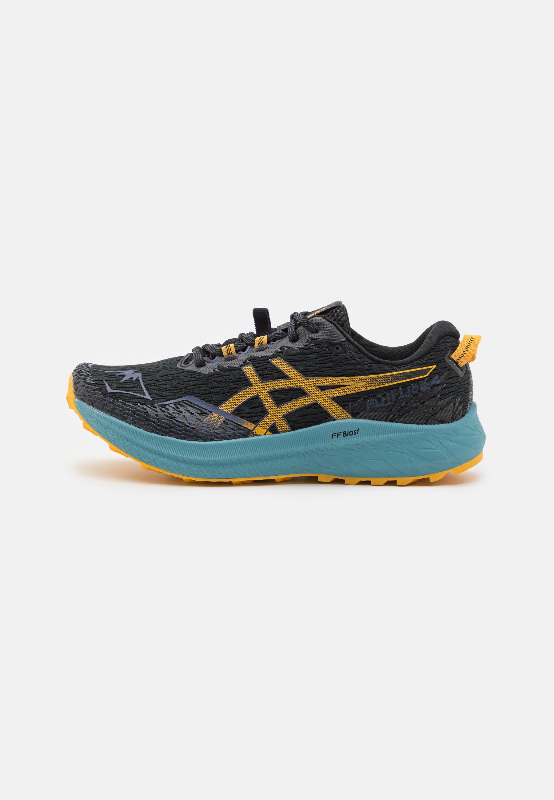 ASICS FUJI LITE 4 - Trail running shoes - black/honey/black