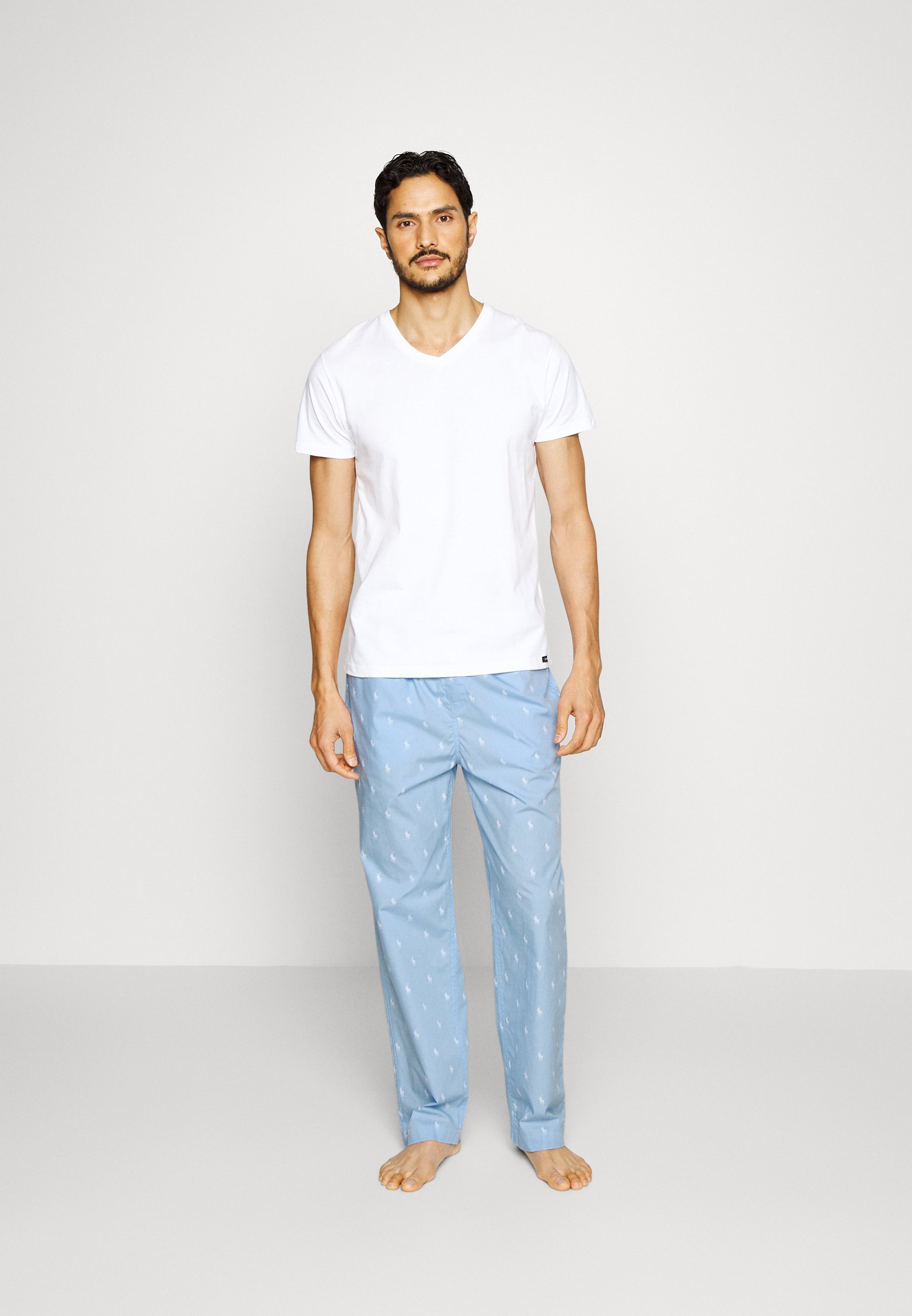 Polo Ralph Lauren PANT SLEEP BOTTOM - Pyjama bottoms - office blue/light blue