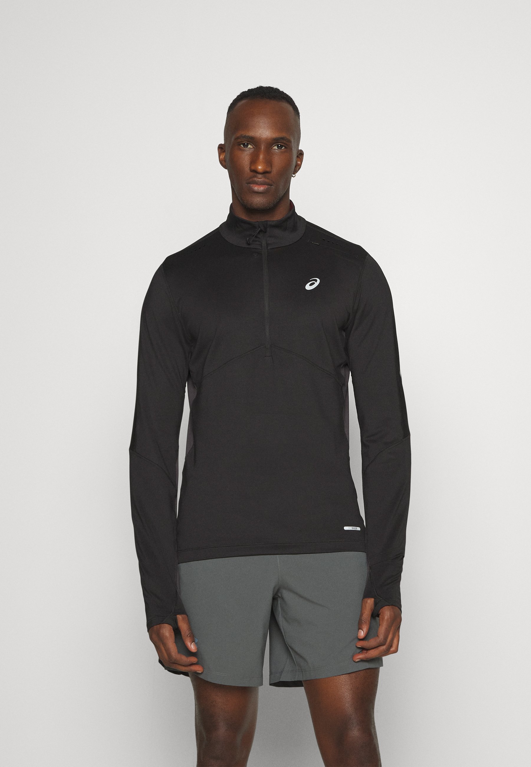 ASICS WINTER RUN 1/2 ZIP MIDLAYER - Long sleeved top - performance black/black
