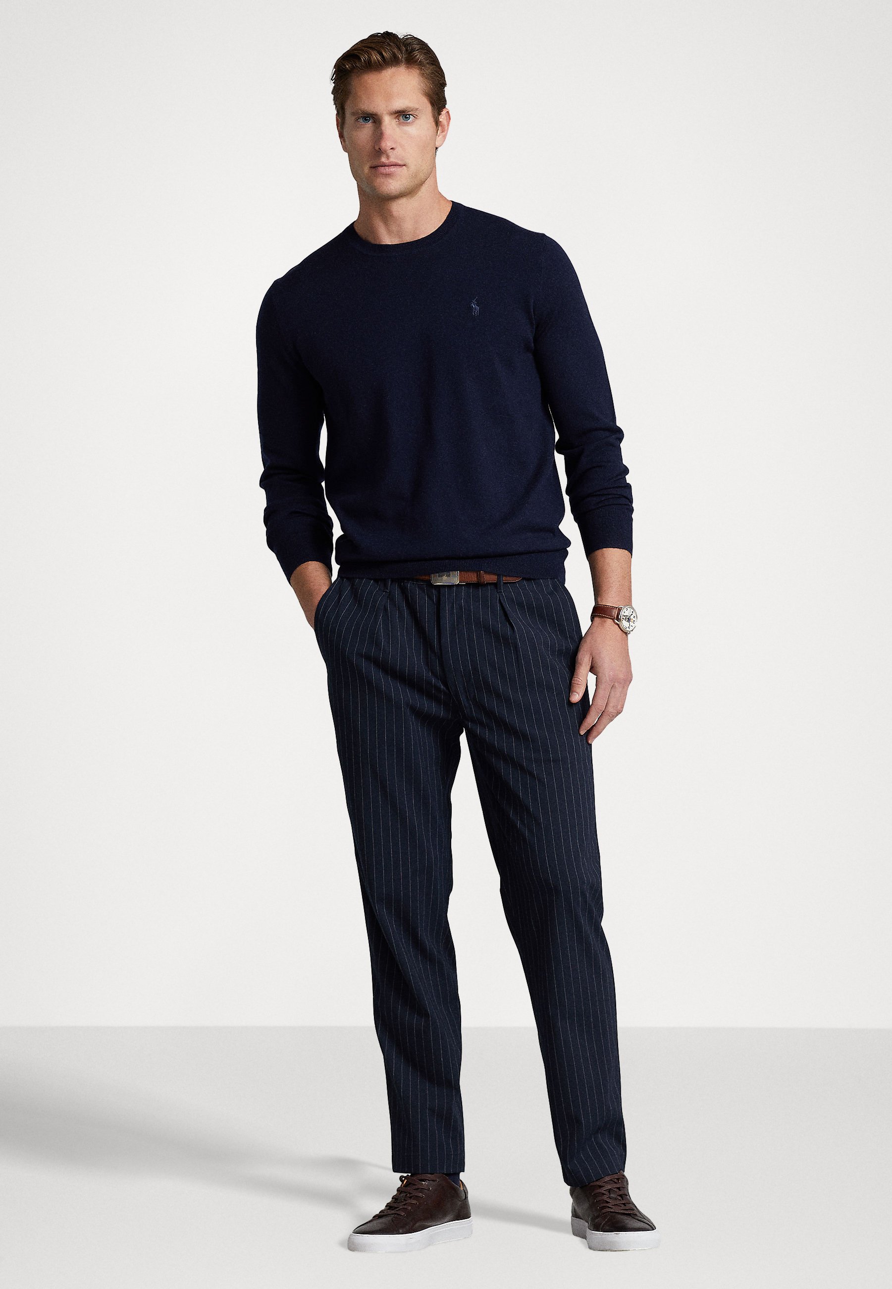 Polo Ralph Lauren LONG SLEEVE - Jumper - hunter navy/blue