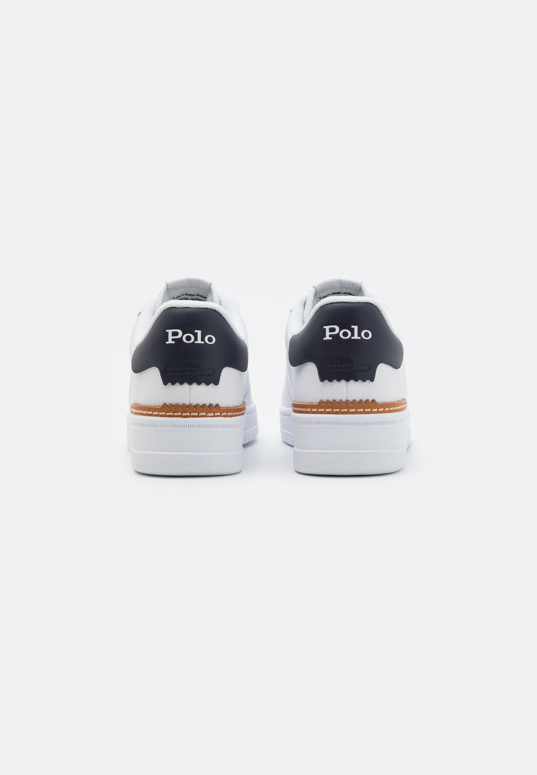 Polo Ralph Lauren MASTERS LOW TOP LACE UNISEX - Trainers - white/navy/white