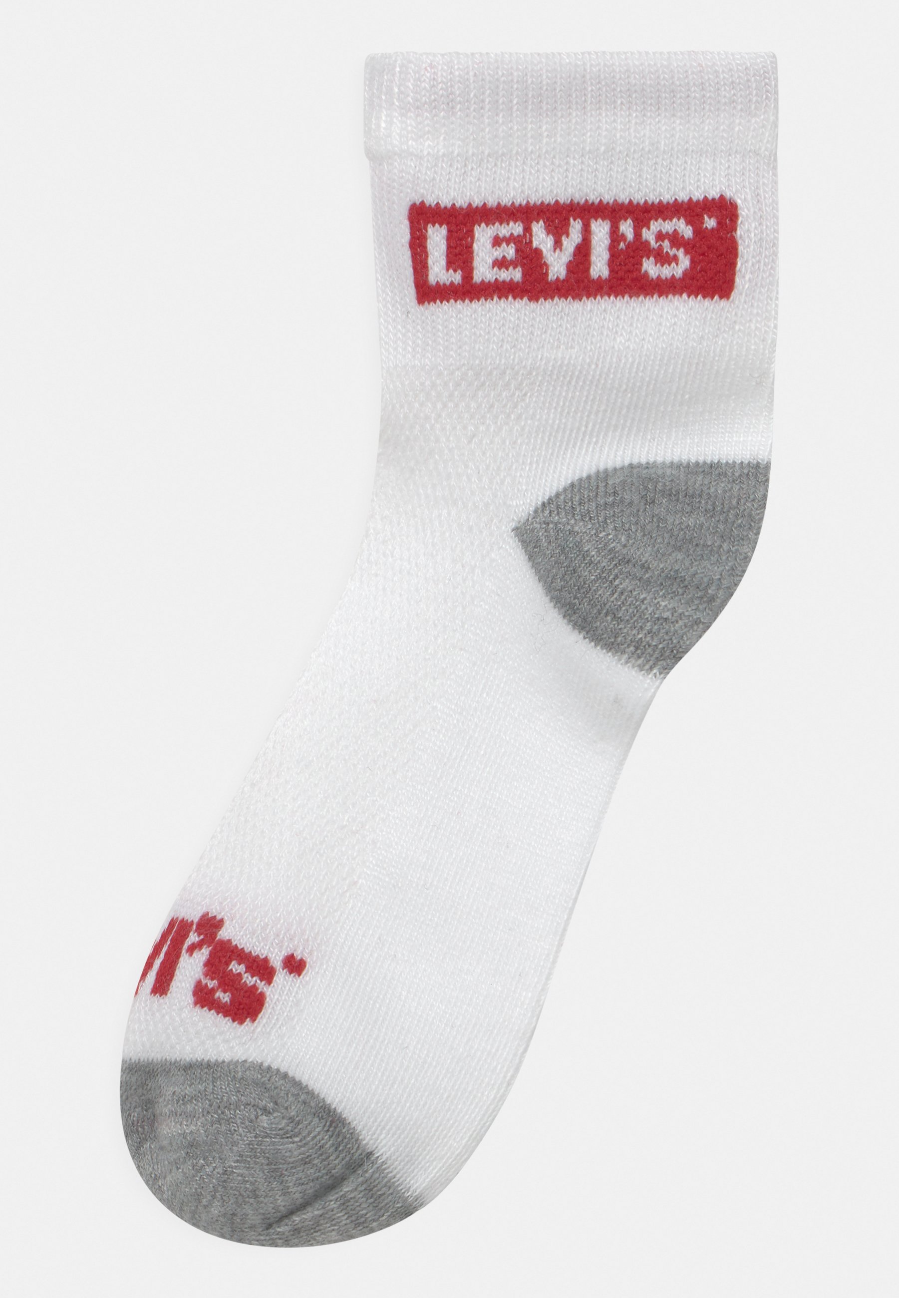 Levi's® MID CUT 6 PACK UNISEX - Socks - white